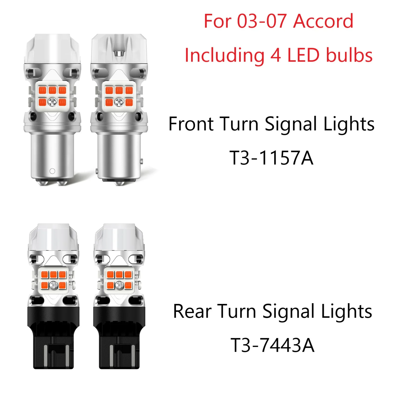 Fit for 2000-2007 Honda Accord LED Headlight Fog Exterior Interior Light Bulbs - Image 20
