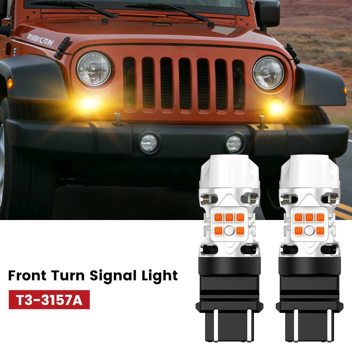 Fit for 2007-2009 Jeep Wrangler The Brightest LED Bulbs Upgrade - Image 15