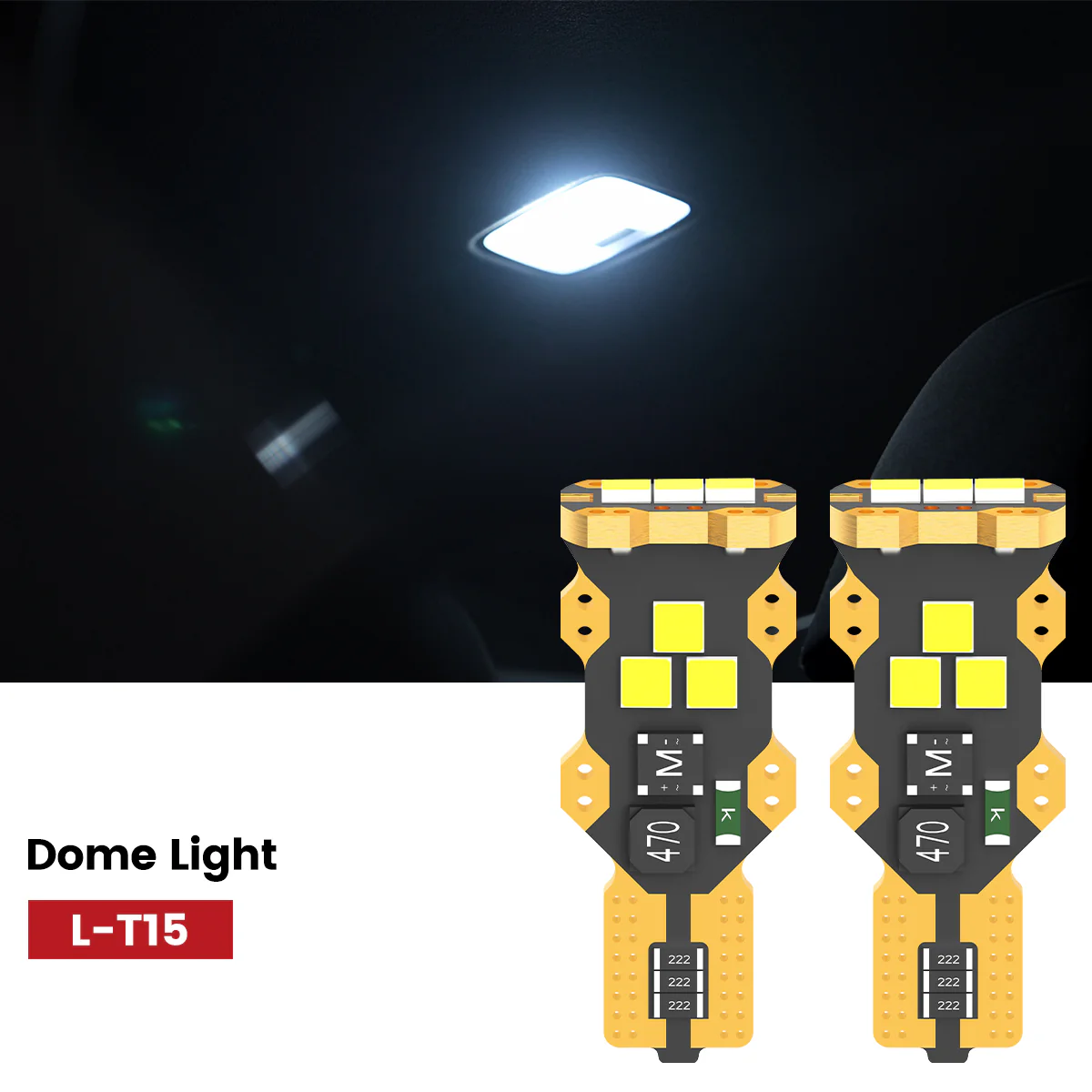 Fit for 2007-2009 Jeep Wrangler The Brightest LED Bulbs Upgrade - Image 25