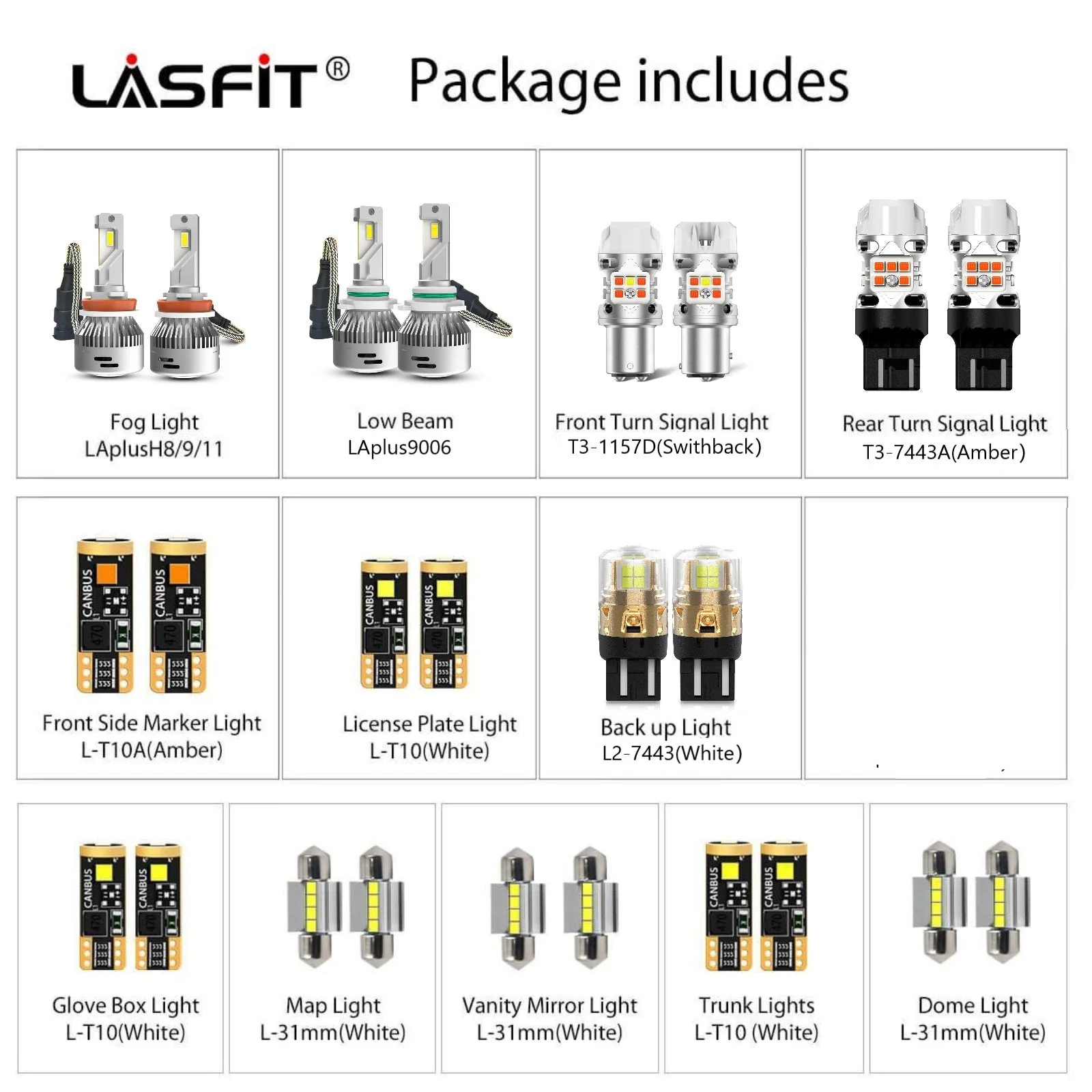 Fit for 2008-2012 Honda Accord LED Bulbs Upgrade - Image 2