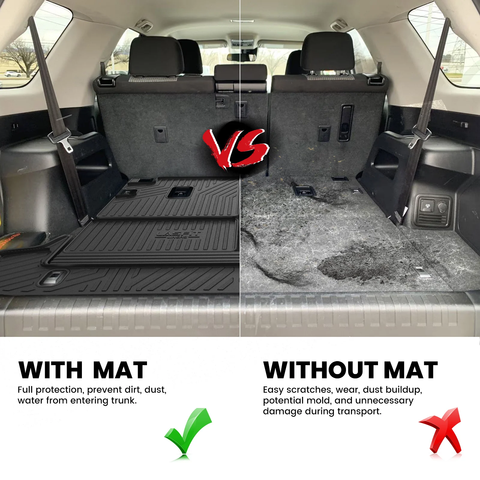 Fit for 2013-2024 Toyota 4Runner Floor Mats or Cargo Mat or Seatback Mat - Image 49
