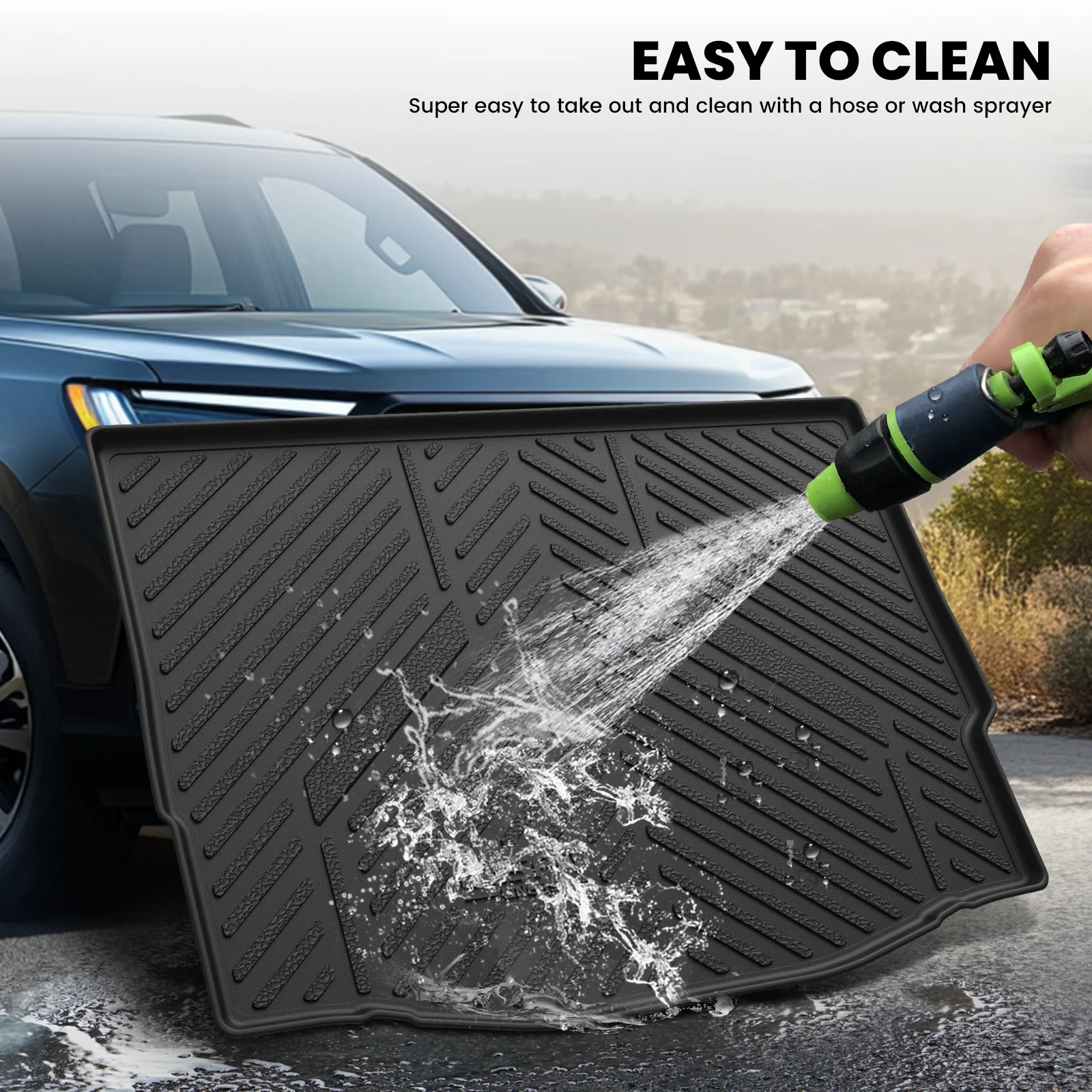 Fit for 2012-2018 Ford Focus All-weather Floor Mats or Cargo Mat, Only Fit Gasoline, Fit Without Subwoofer - Image 13