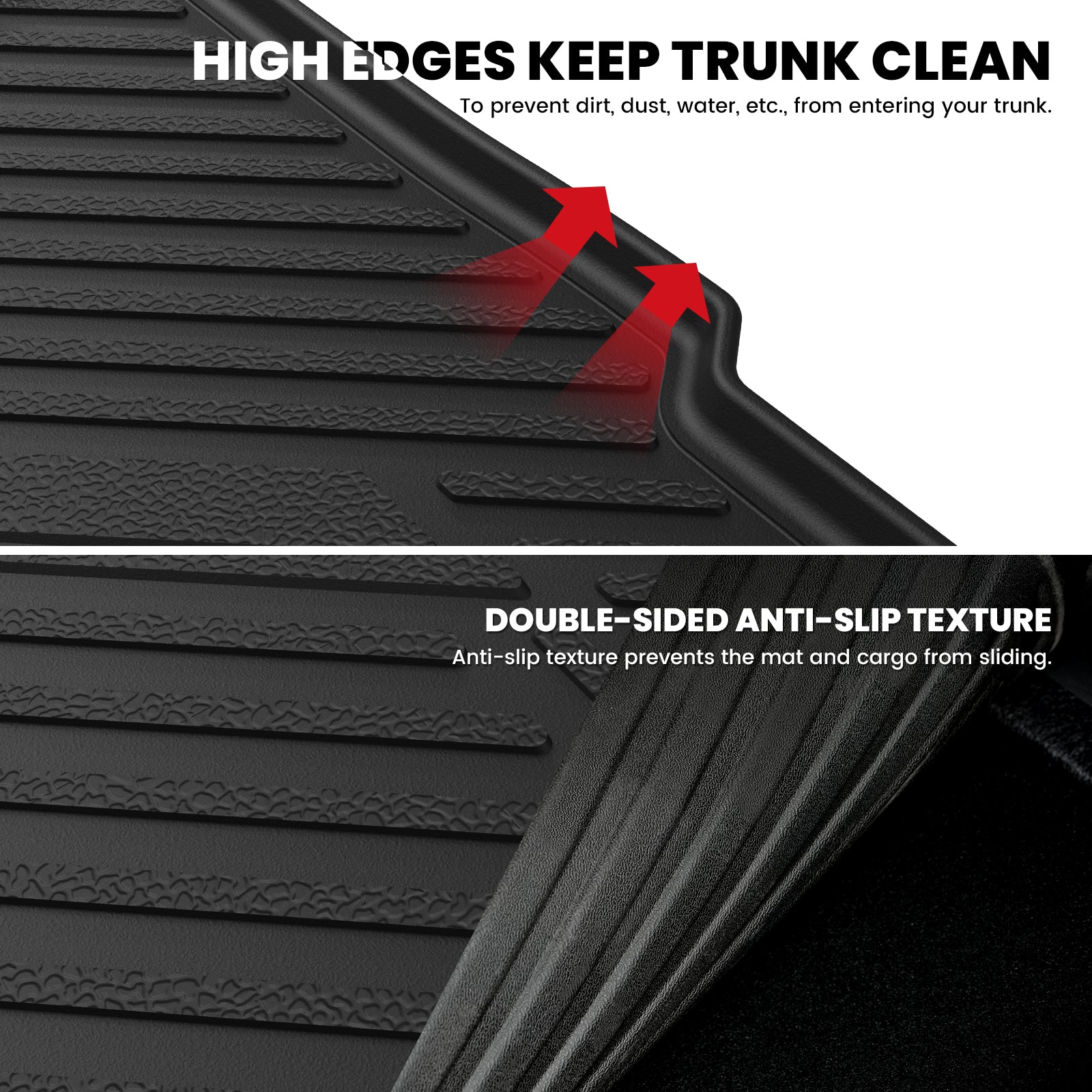 Fit for 2012-2018 Ford Focus All-weather Floor Mats or Cargo Mat, Only Fit Gasoline, Fit Without Subwoofer - Image 14