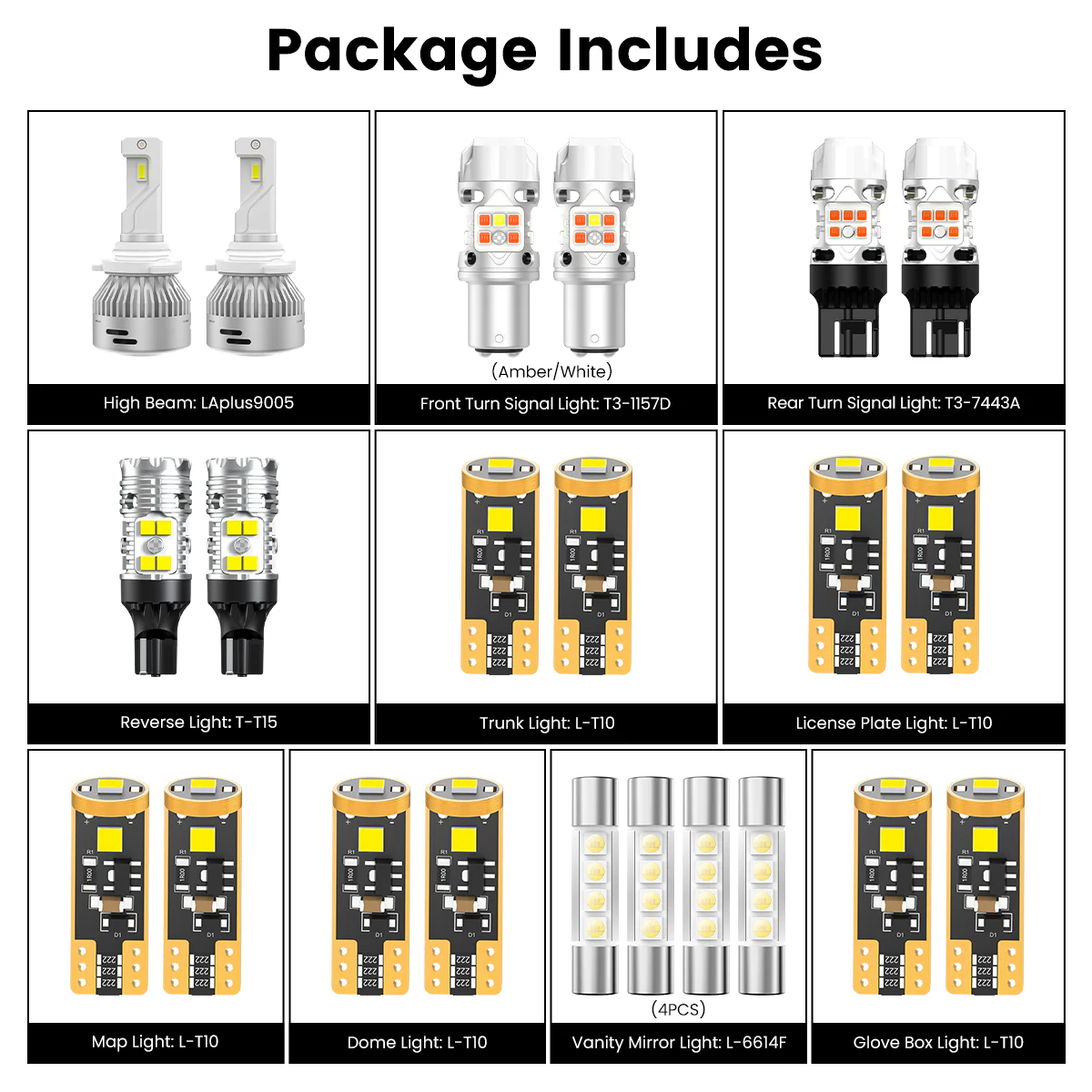 Fit for 2013-2015 Honda Pilot LED Bulbs Upgrade | Tested and Verified - Image 14