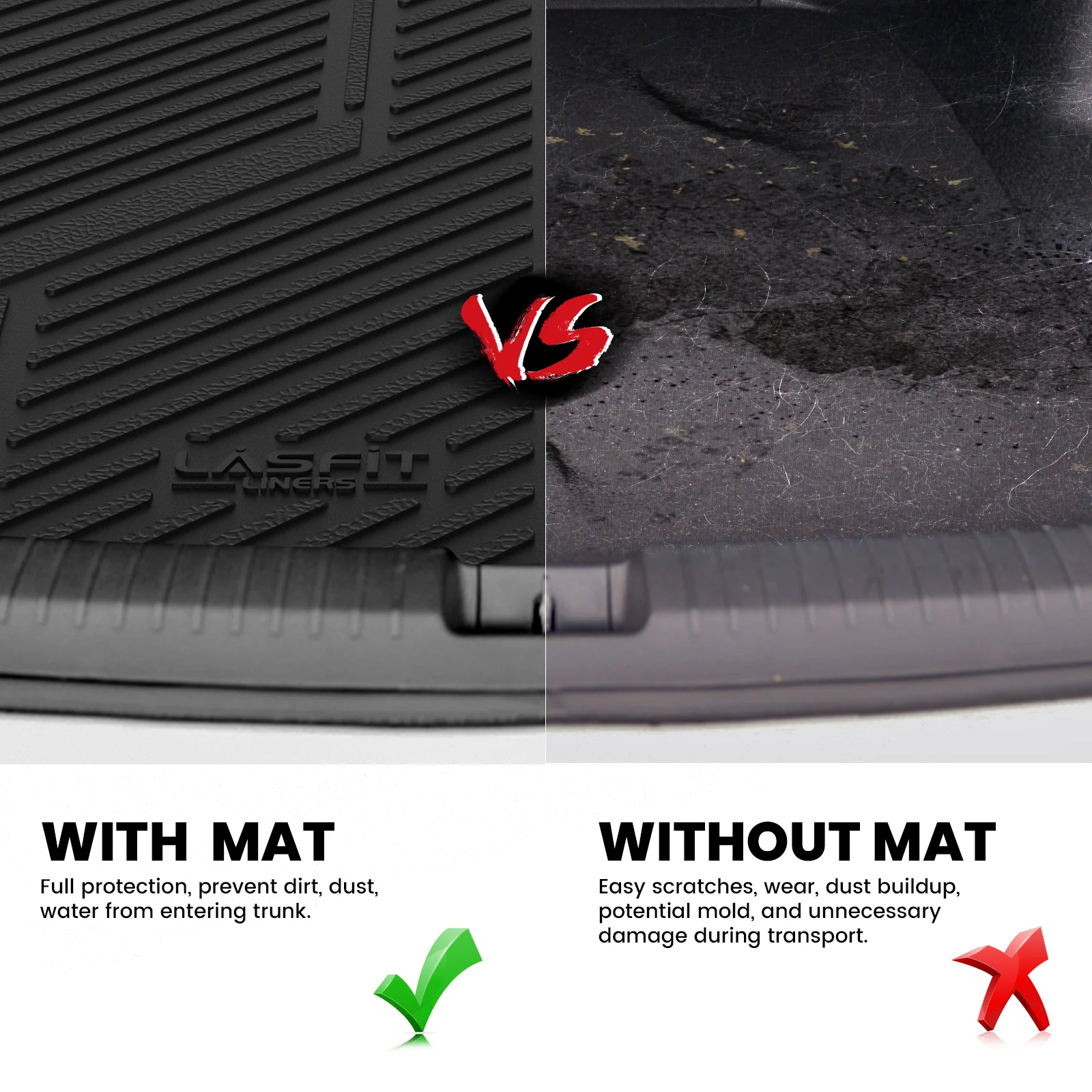 Fit for 2017-2020 Ford Fusion Custom Floor Mats or Cargo Mat - Image 14