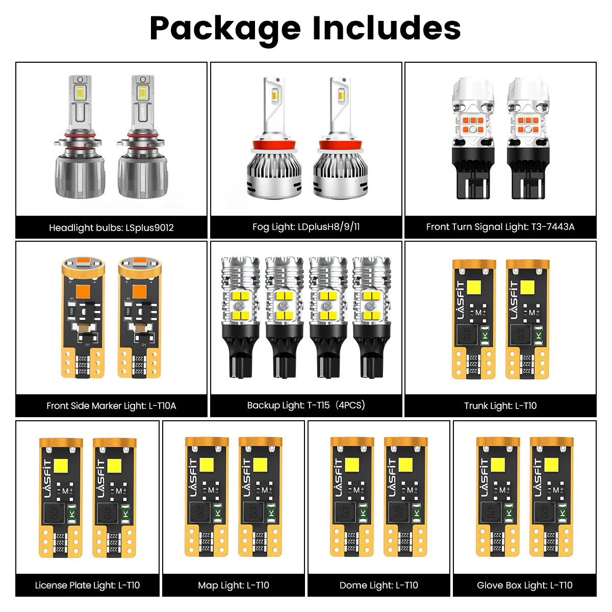 Fit for 2014-2016 Jeep Cherokee The Brightest LED Bulbs Upgrade | Tested and Verified - Image 2