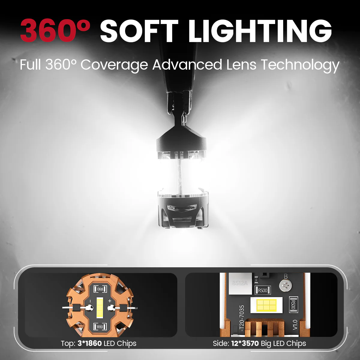 7443 CanBus-Ready Reverse Backup Light LED Bulbs | D2 Series - Image 7