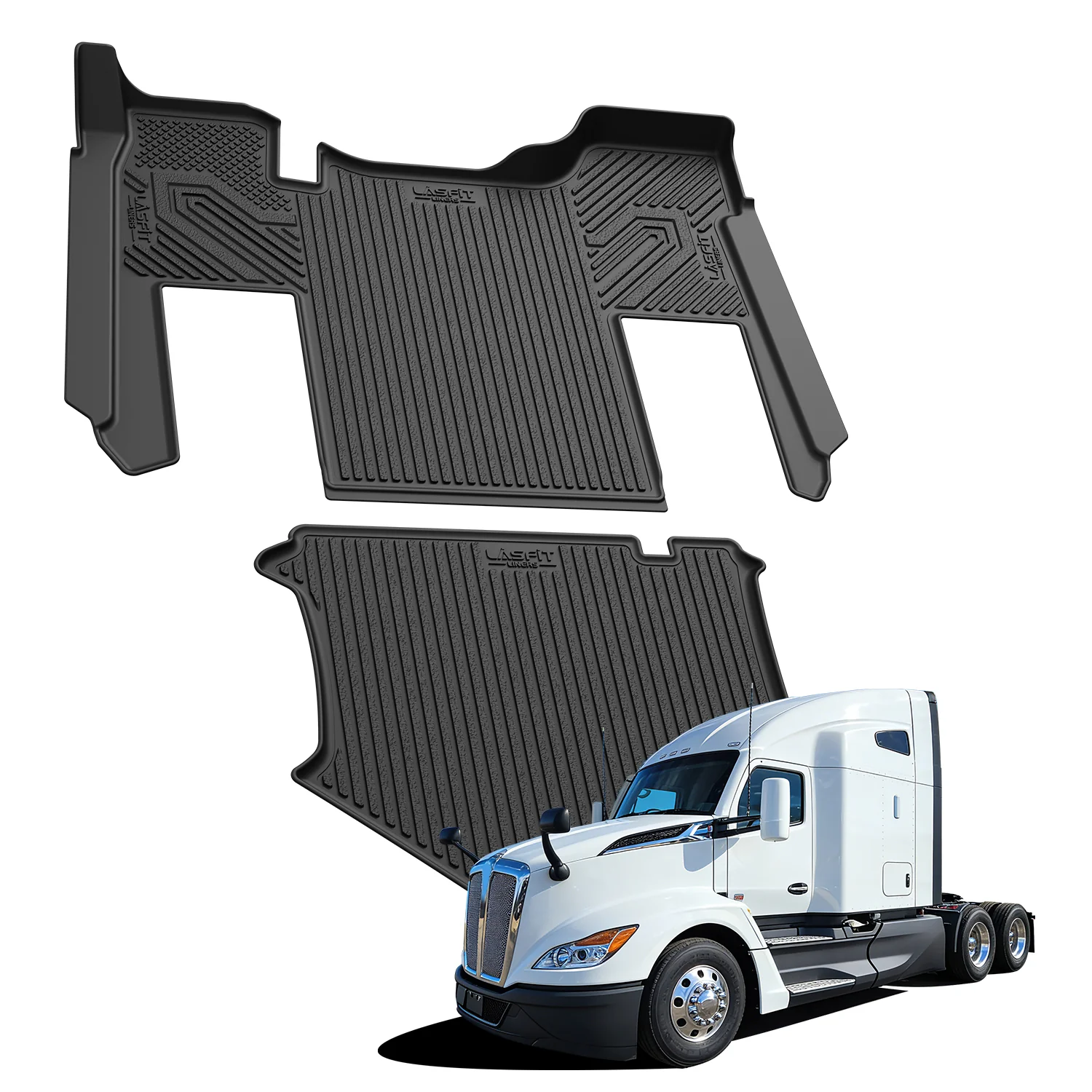 Fit for 2014-2026 Kenworth T880 Floor Mats, Fit Without shifter Only - Image 8