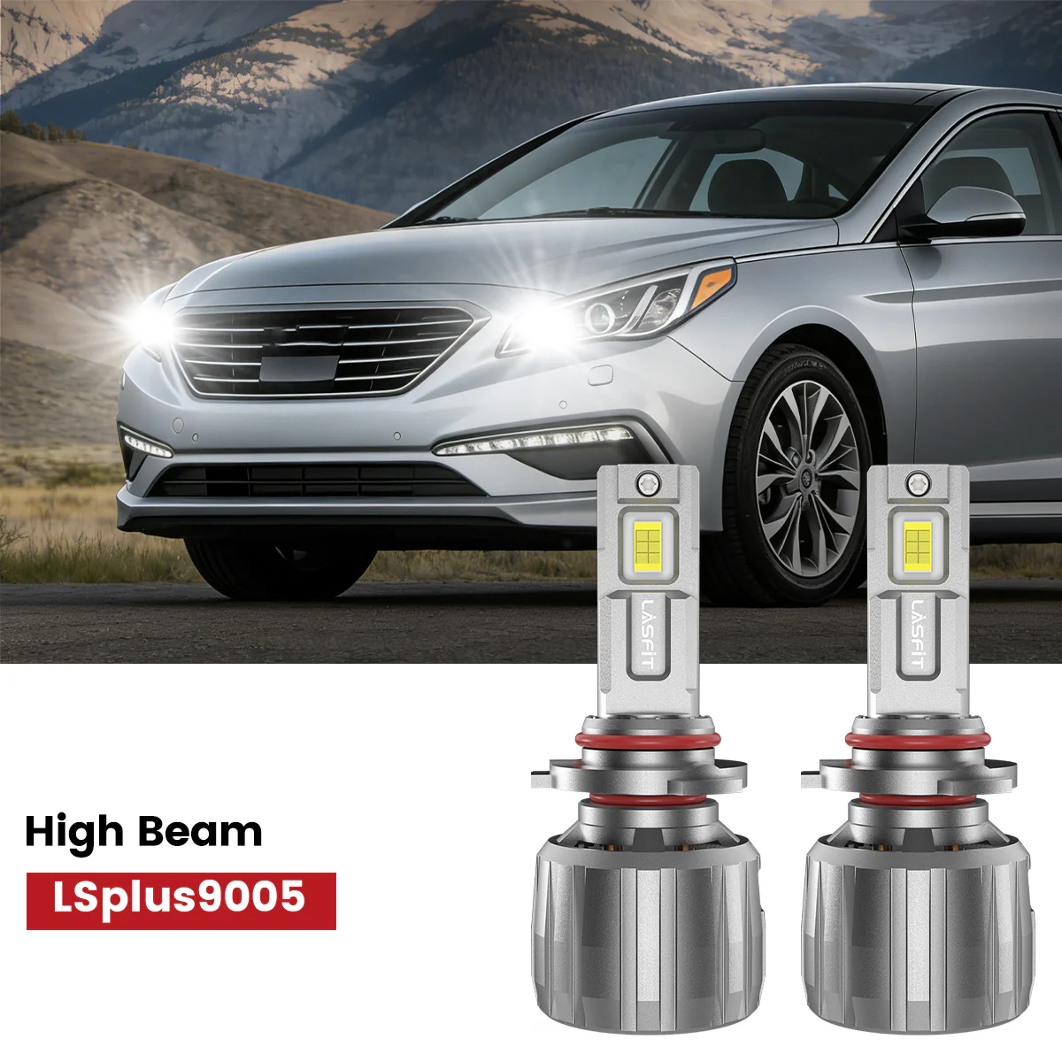 Fit for 2015-2016 Hyundai Sonata LED Bulbs 9005 Exterior Lights - Image 7