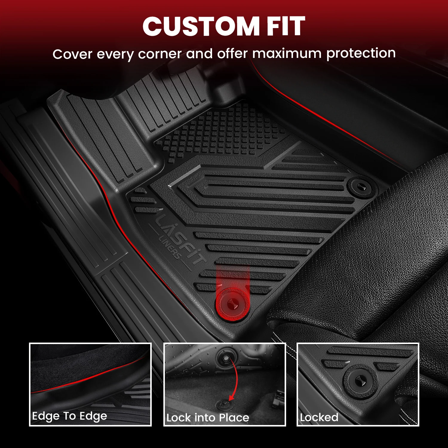 Fit for 2015-2019 Ford Explorer Floor Mats or Cargo & Seatback Mats - Image 2