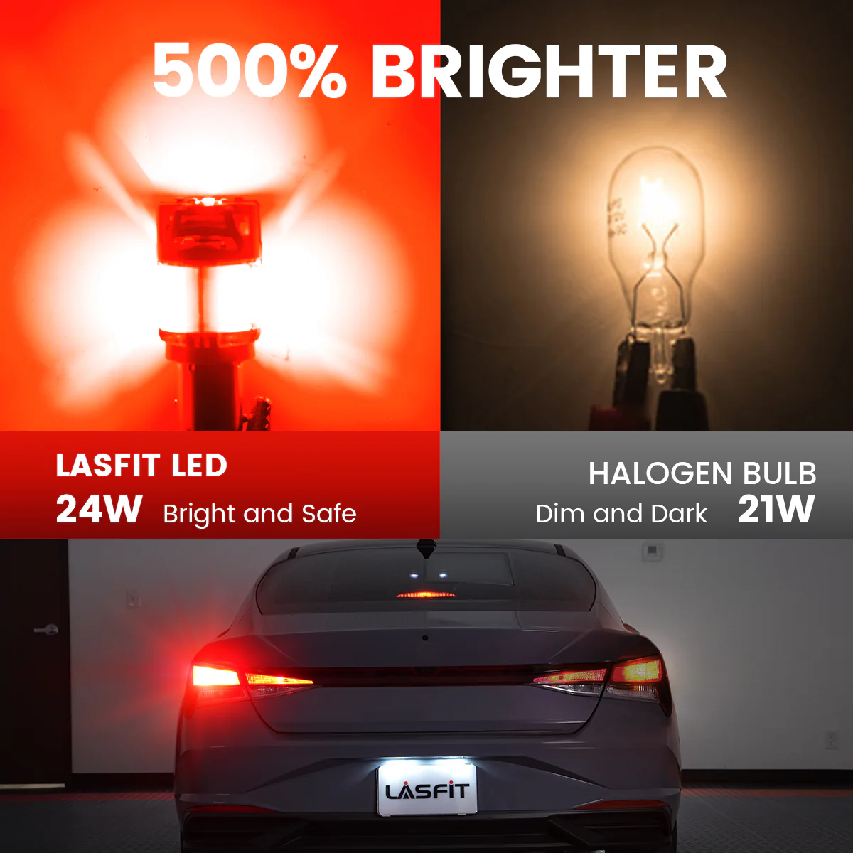 Red 1157 CanBus-Ready Rear Turn Signal Light Brake Light Tail Light LED Bulbs | D2 Series - Image 8