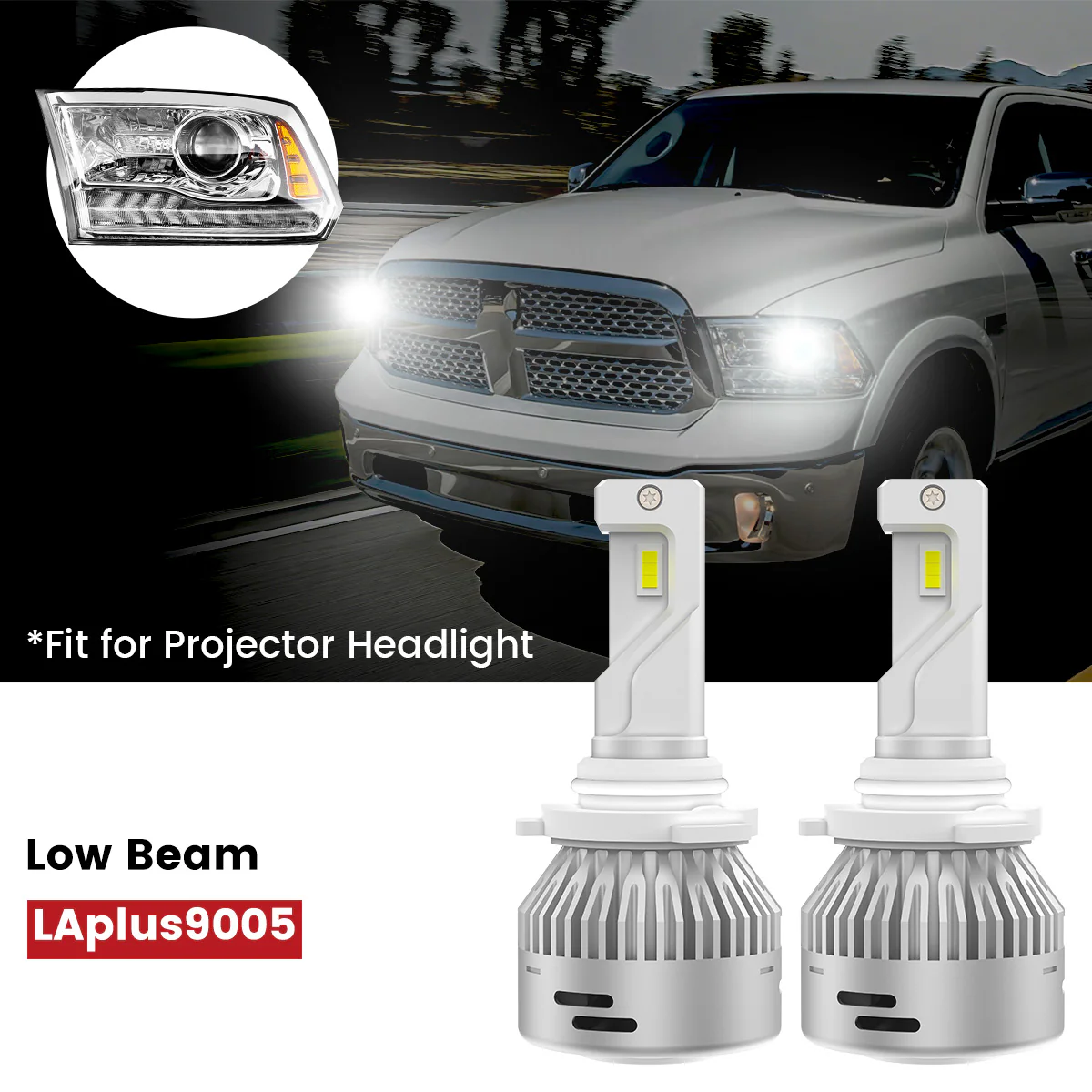 Fit for 2016-2018 Ram 1500 LED Bulbs Upgrade | Tested and Verified - Image 12