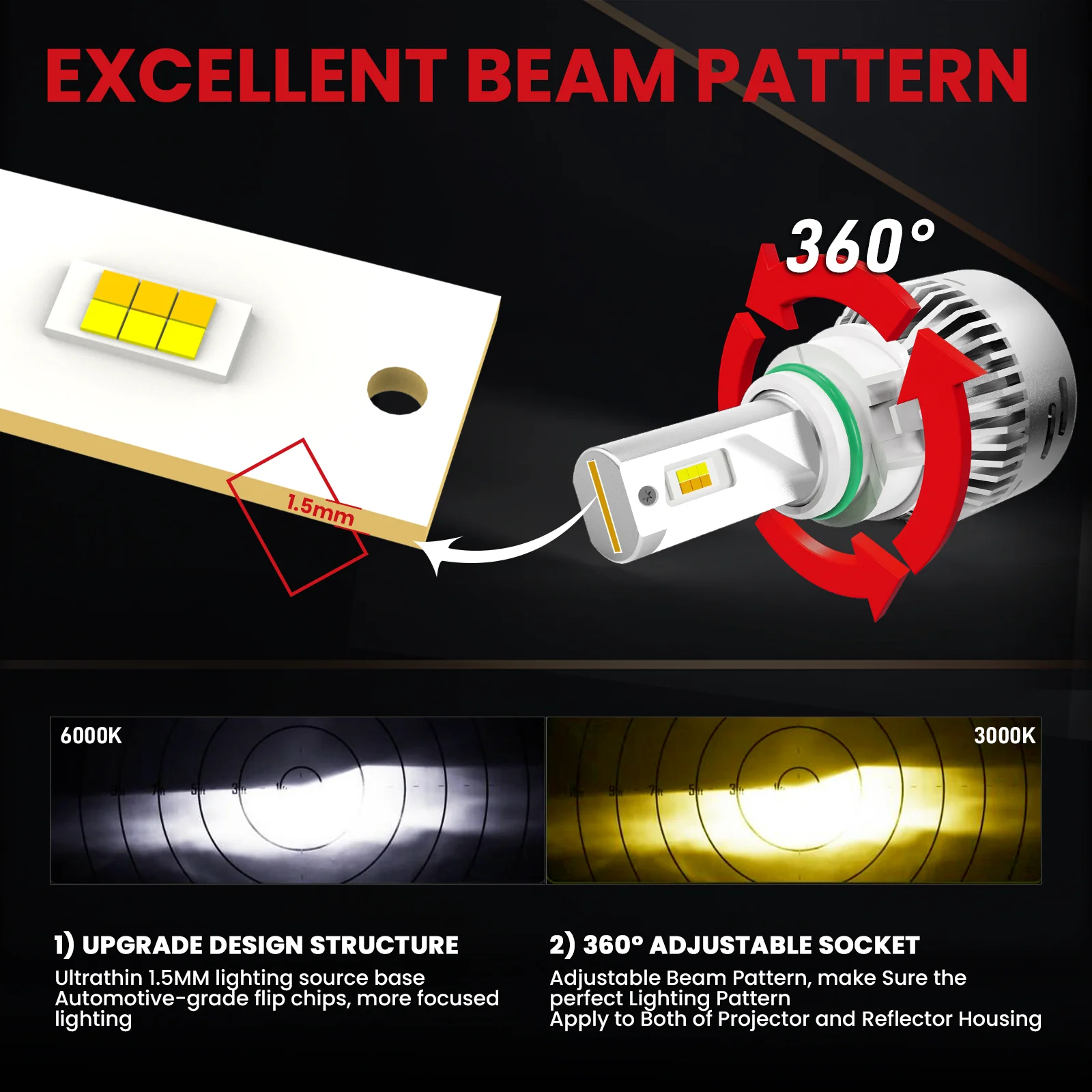 Fit for 2015-2019 Chevrolet Silverado 2500 3500 LED Bulbs Upgrade | Tested and Verified - Image 18
