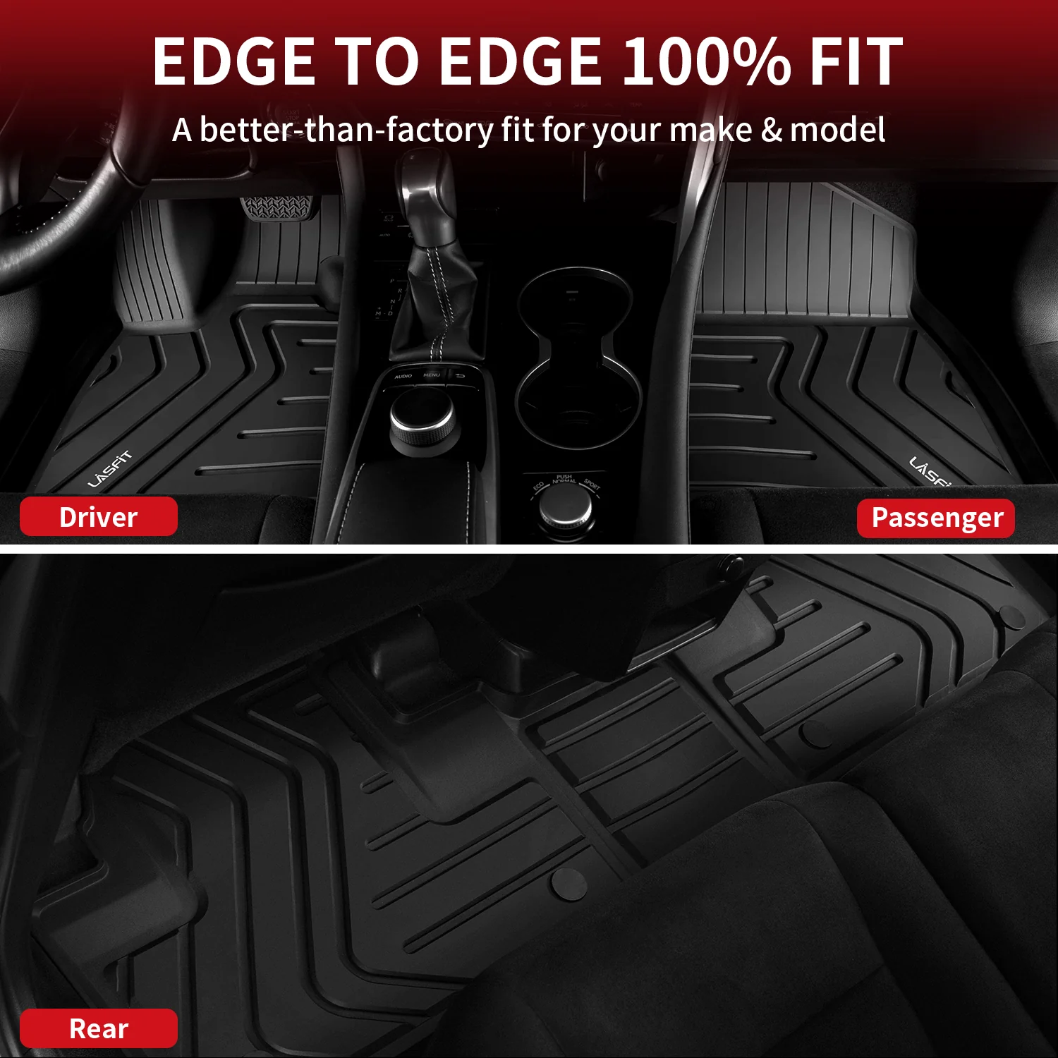 Fit for 2016-2022 Lexus RX350 RX450h Floor Mats or Cargo Mats, Don't Fit 2018-2022 RX L Models - Image 4