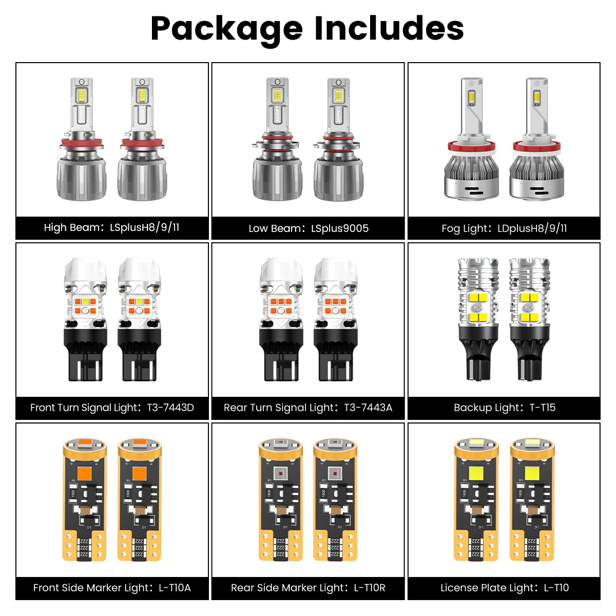 Fit for 2017-2018 Ford Escape The Brightest LED Bulbs Upgrade | Tested and Verified - Image 5
