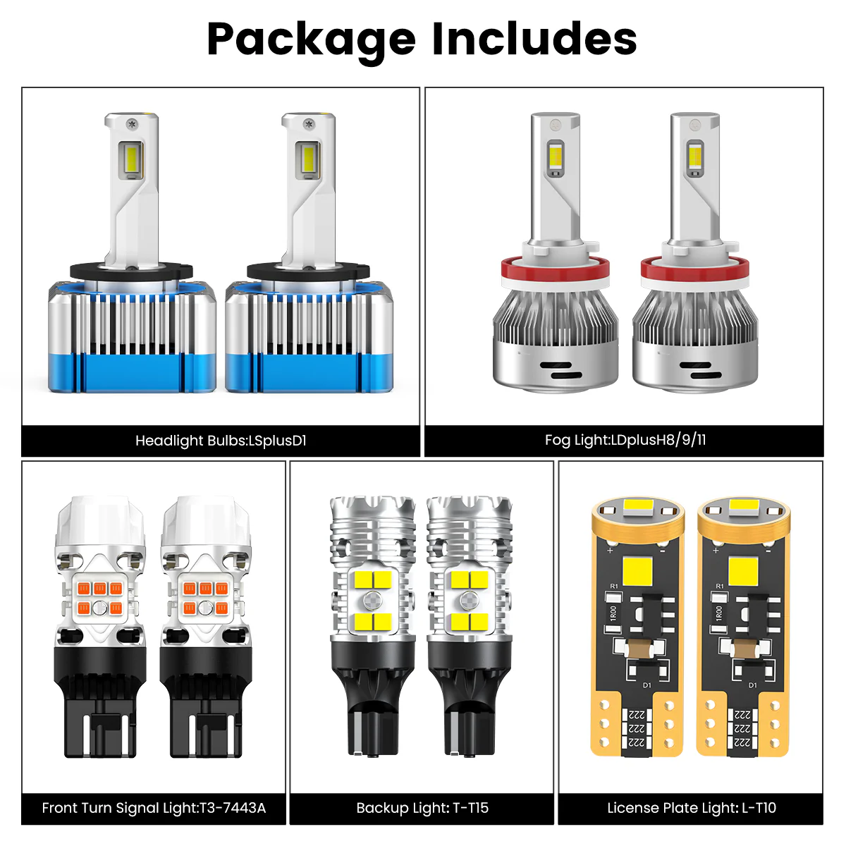 Fit for 2017-2019 GMC Acadia The Brightest LED Bulbs Upgrade | Tested and Verified - Image 12