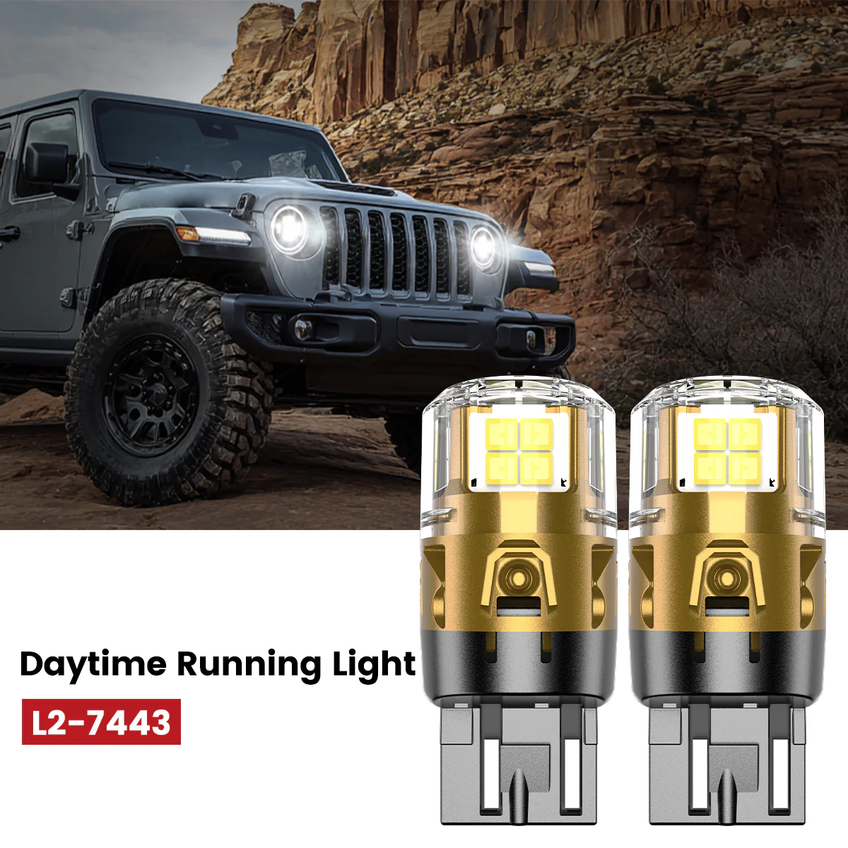 Fit for 2020-2025 Jeep Gladiator The Brightest LED Bulbs Upgrade | Tested and Verified - Image 26
