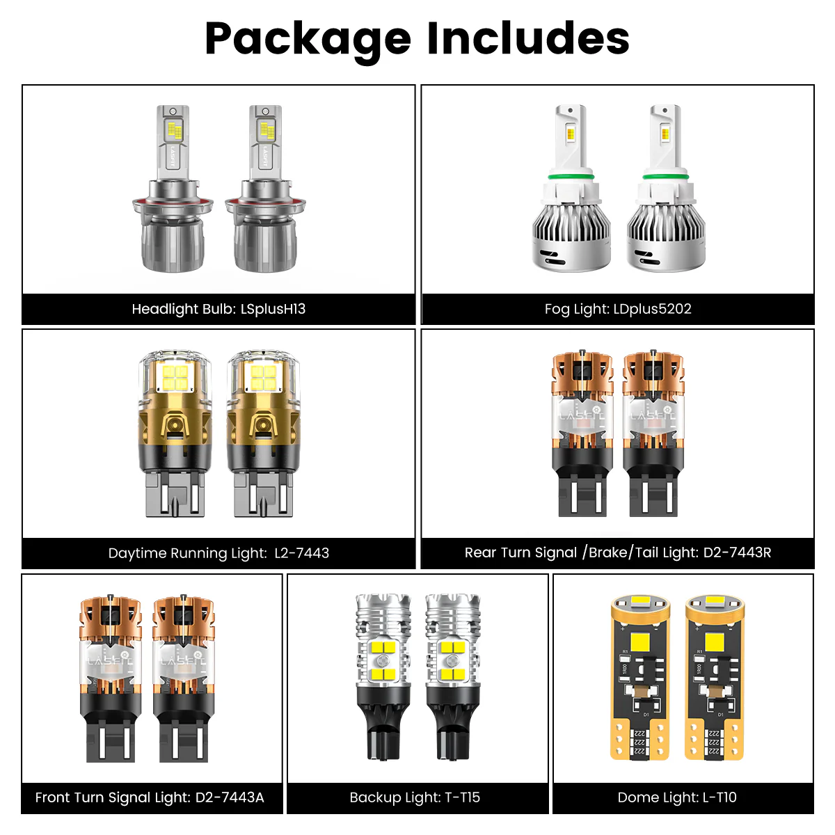 Fit for 2020-2025 Jeep Gladiator The Brightest LED Bulbs Upgrade | Tested and Verified - Image 6