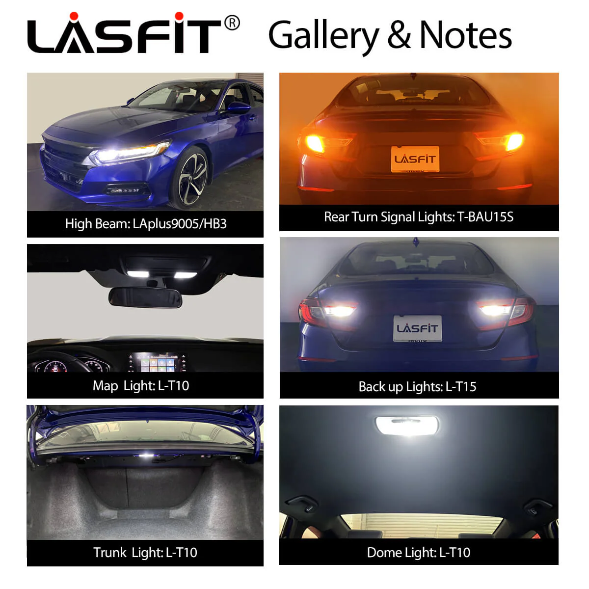 Fit for 2018-2022 Honda Accord LED Bulbs 9005 Exterior Interior Bulbs - Image 4