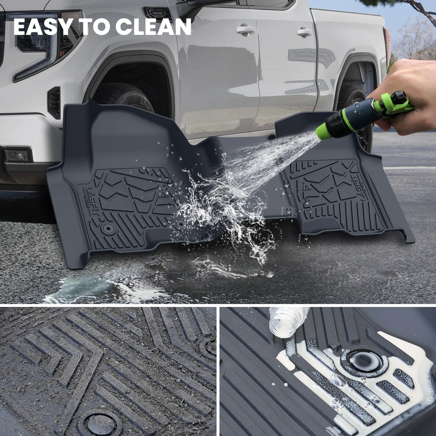Fit for 2019-2026 Chevrolet Silverado 1500 Floor Mats, Fit Carpet Floor Only, Not Fit 2019 Silverado 1500 LD - Image 25
