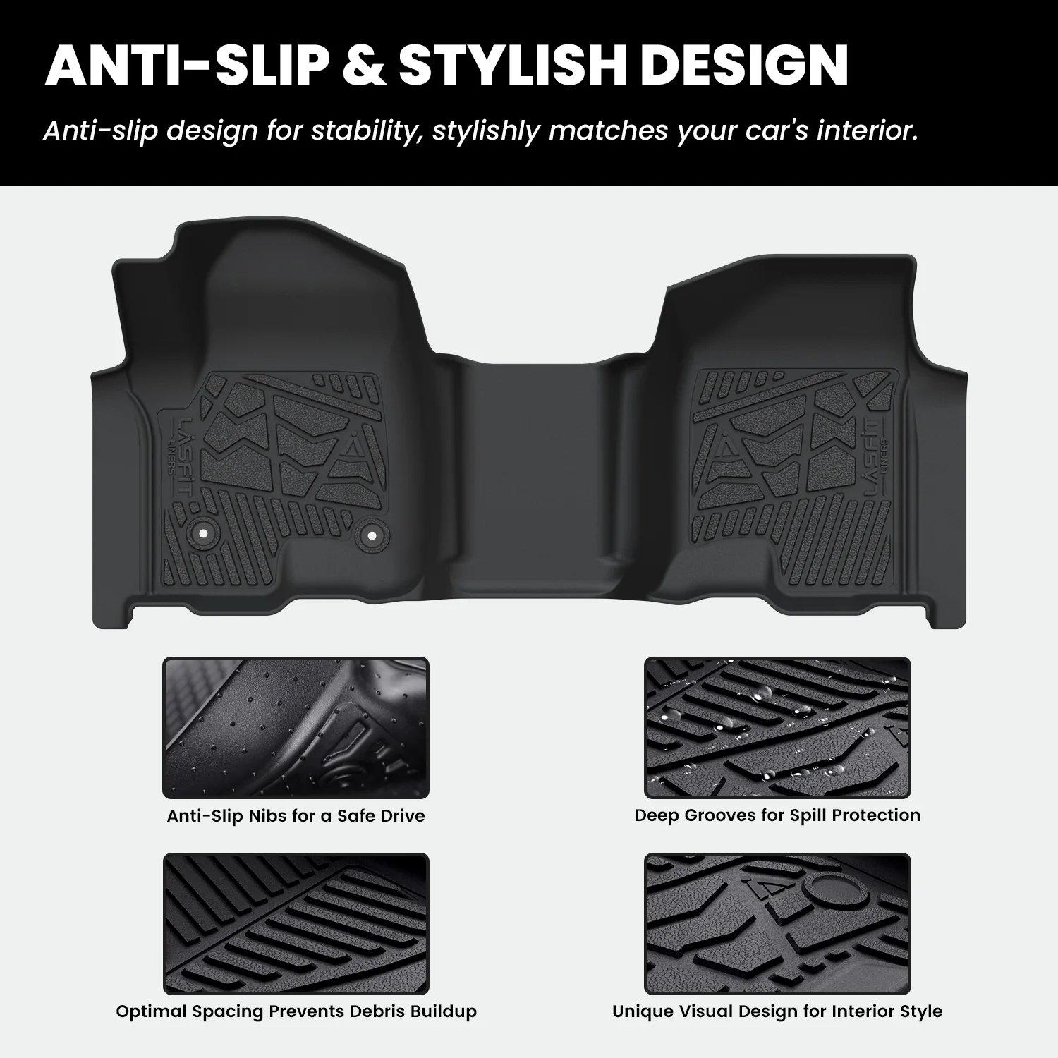 Fit for 2019-2026 Chevrolet Silverado 1500 Floor Mats, Fit Carpet Floor Only, Not Fit 2019 Silverado 1500 LD - Image 26