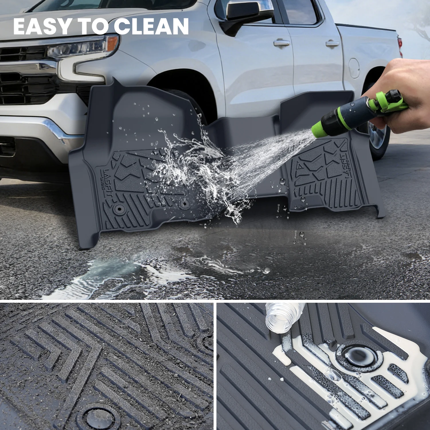 Fit for 2019-2026 Chevrolet Silverado 1500 Floor Mats, Fit Carpet Floor Only, Not Fit 2019 Silverado 1500 LD - Image 54