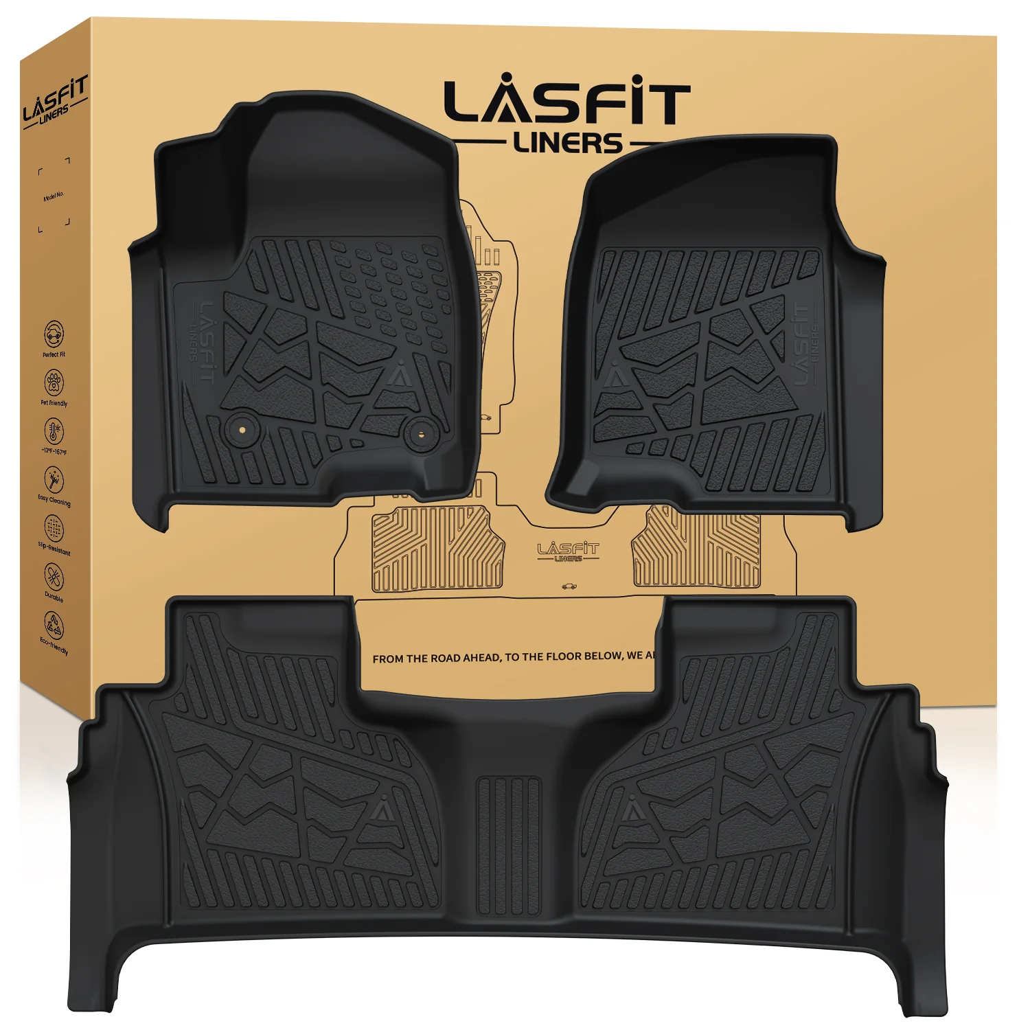 Fit for 2019-2026 Chevrolet Silverado 1500 Floor Mats, Fit Carpet Floor Only, Not Fit 2019 Silverado 1500 LD - Image 66