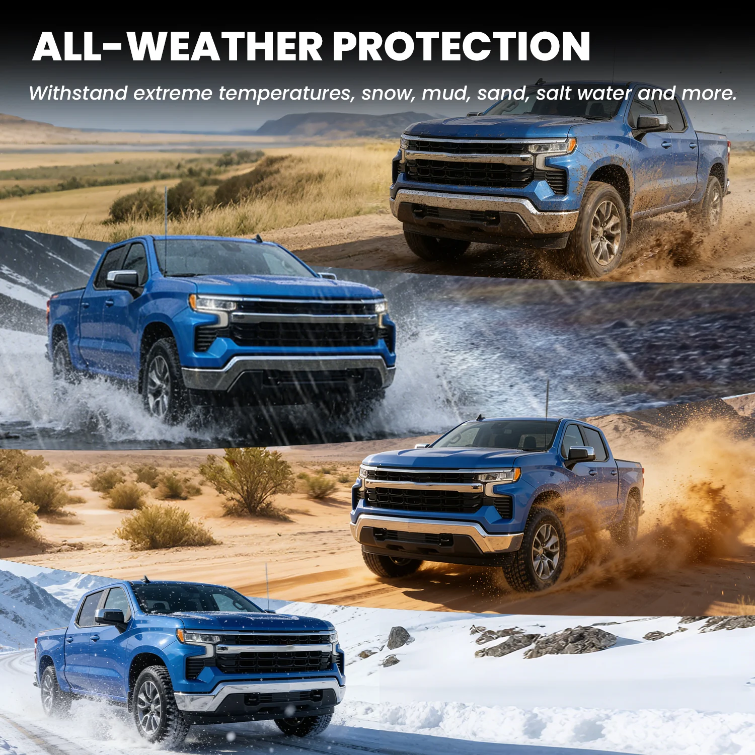 Fit for 2019-2026 Chevrolet Silverado 1500 Floor Mats, Fit Carpet Floor Only, Not Fit 2019 Silverado 1500 LD - Image 69