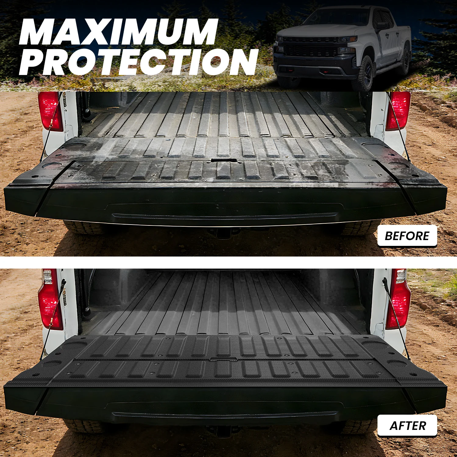 Fit for 2019-2026 Chevrolet Silverado 1500 Truck Bed Mat or Tailgate Mat, Not for 2019 Silverado LD - Image 34