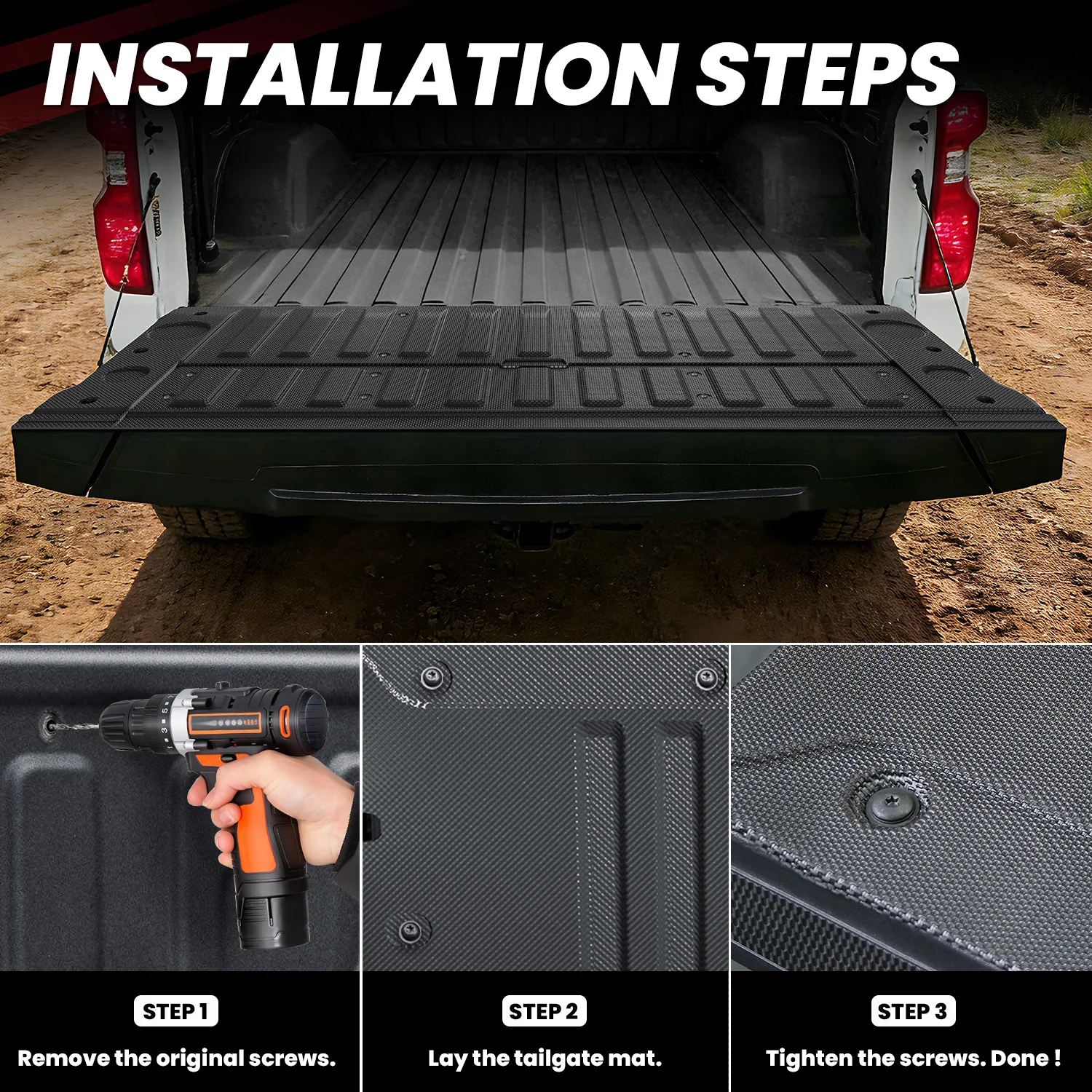 Fit for 2019-2026 Chevrolet Silverado 1500 Truck Bed Mat or Tailgate Mat, Not for 2019 Silverado LD - Image 36