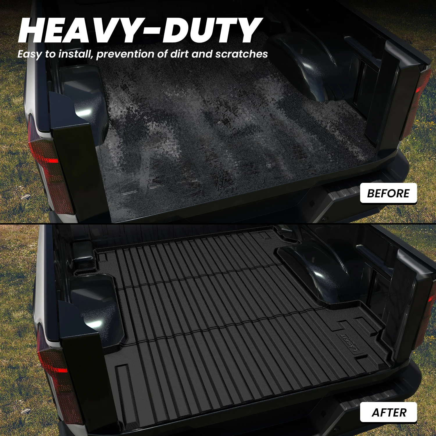 Fit for 2019-2026 Chevrolet Silverado 1500 Truck Bed Mat or Tailgate Mat, Not for 2019 Silverado LD - Image 5