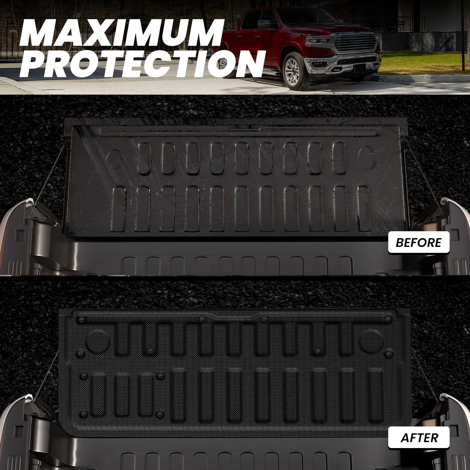 Fit for 2019-2026 Ram 1500 Truck Tailgate Mat - Image 14