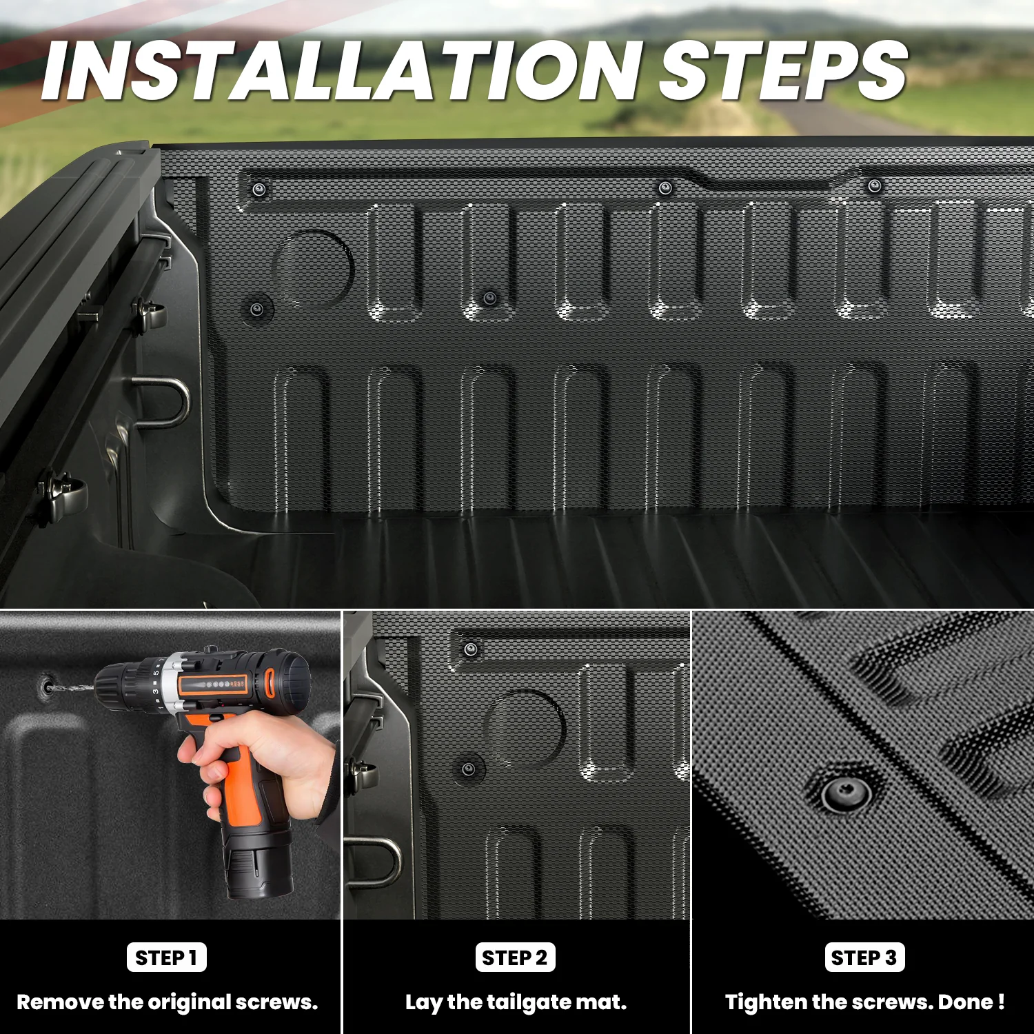 Fit for 2019-2026 Ram 1500 Truck Tailgate Mat - Image 15