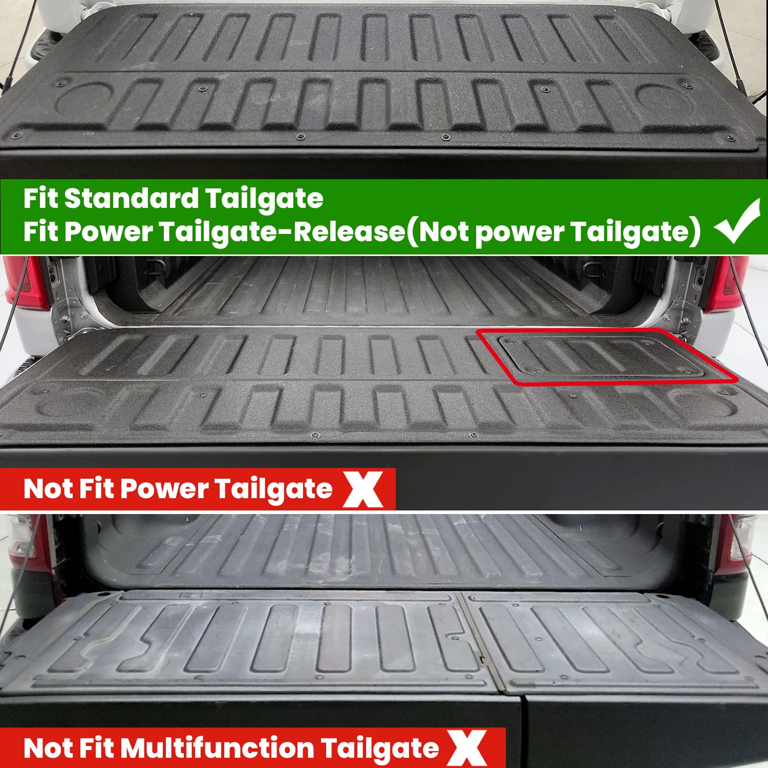 Fit for 2019-2026 Ram 1500 Truck Tailgate Mat - Image 2