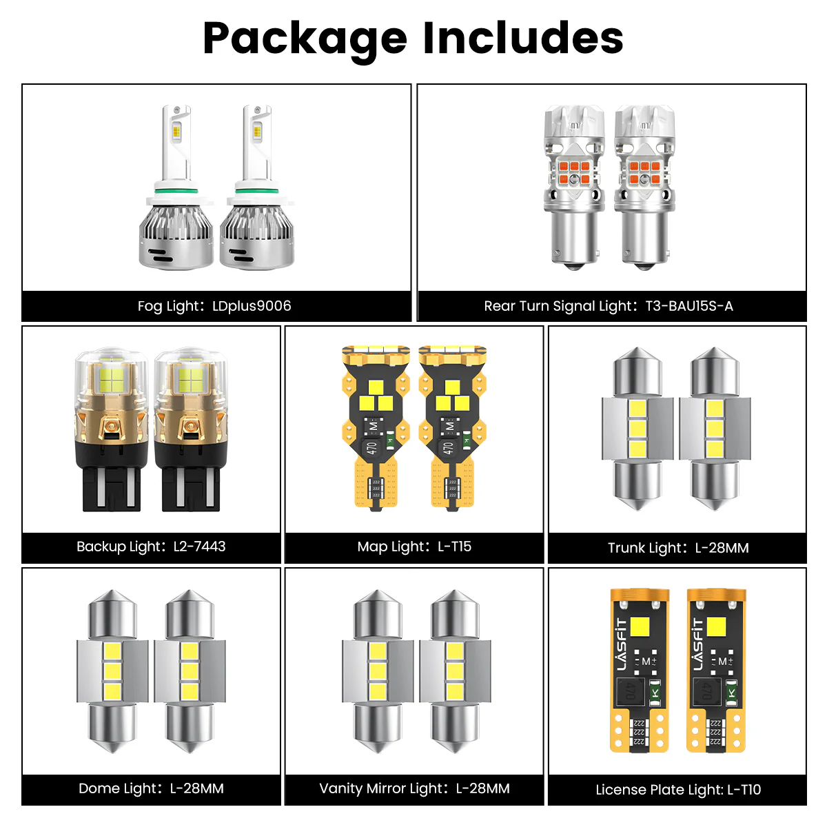 Fit for 2020-2022 Kia Sportage The Brightest LED Bulbs Upgrade | Tested and Verified - Image 5