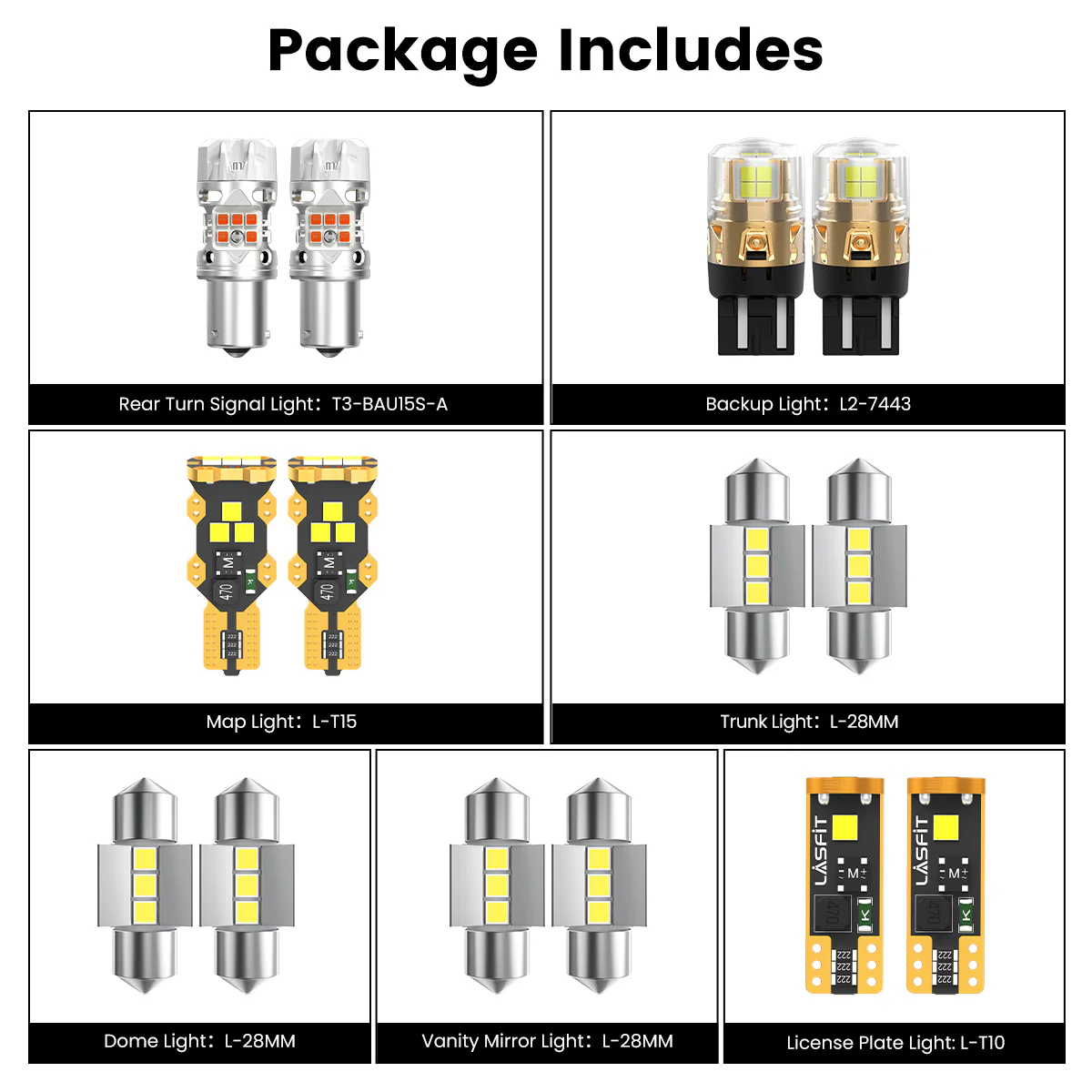 Fit for 2020-2022 Kia Sportage The Brightest LED Bulbs Upgrade | Tested and Verified - Image 8
