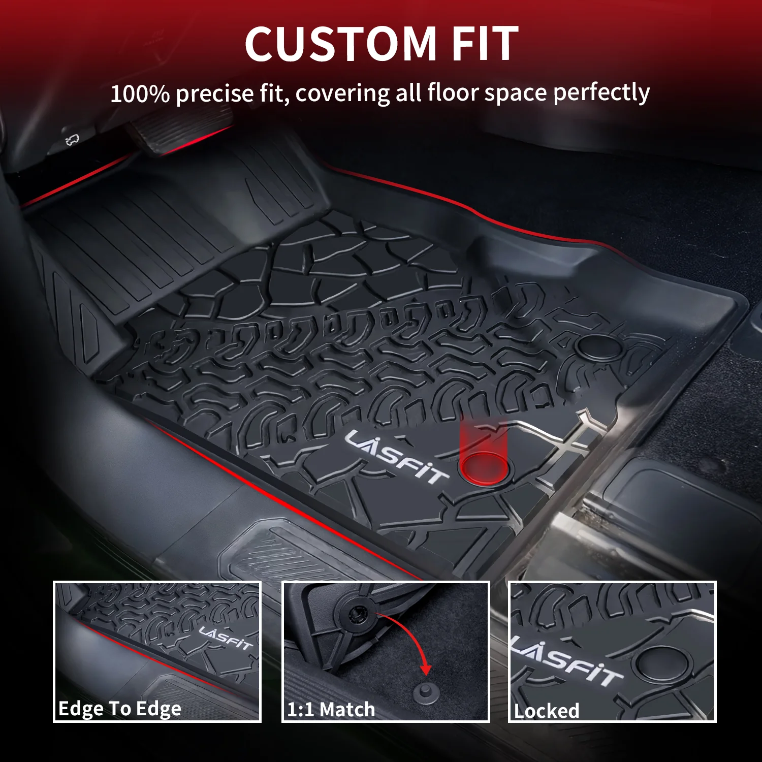 Fit for 2021-2026 Ford Bronco Custom Floor Mats or Cargo Mat, Not For Sport - Image 10