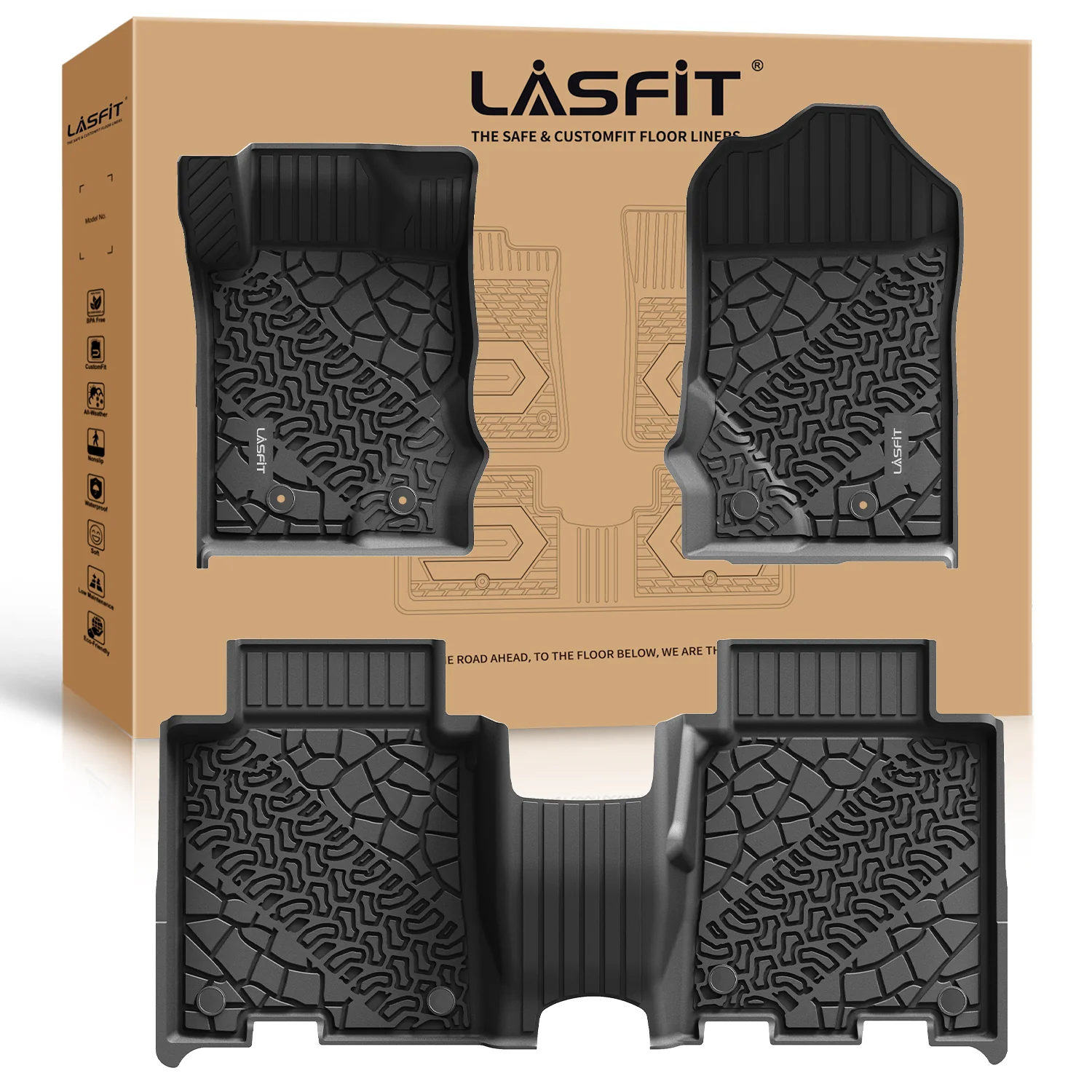 Fit for 2021-2026 Ford Bronco Custom Floor Mats or Cargo Mat, Not For Sport - Image 25