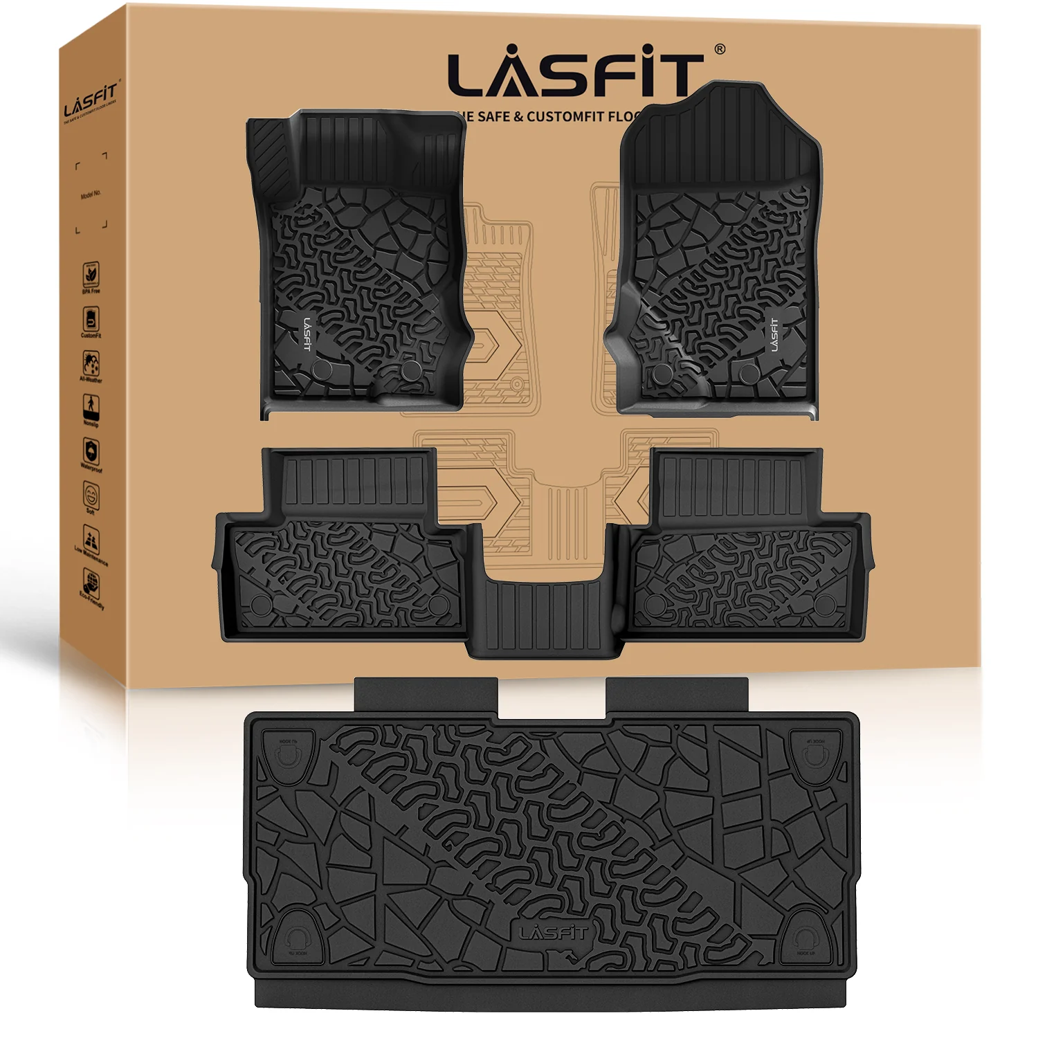 Fit for 2021-2026 Ford Bronco Custom Floor Mats or Cargo Mat, Not For Sport - Image 37