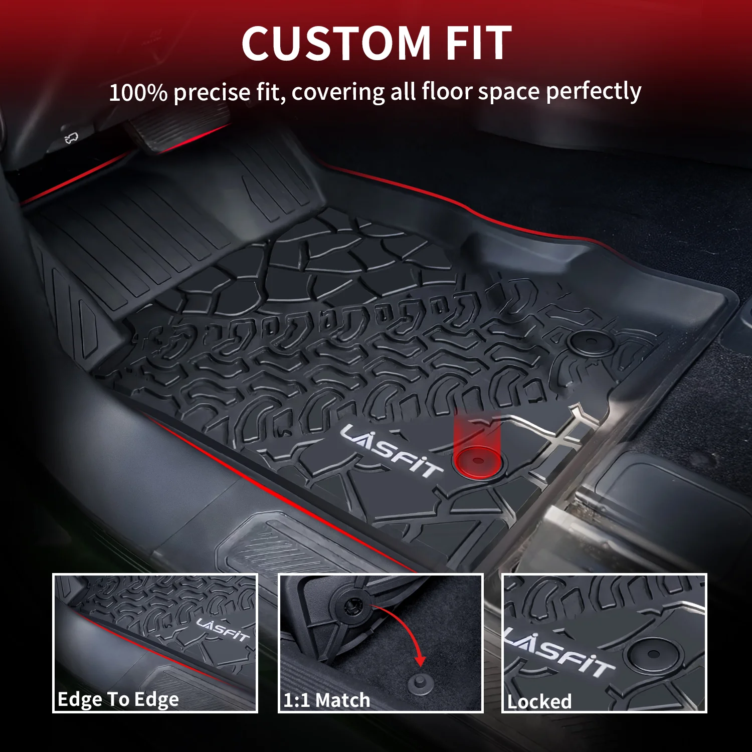 Fit for 2021-2026 Ford Bronco Custom Floor Mats or Cargo Mat, Not For Sport - Image 39