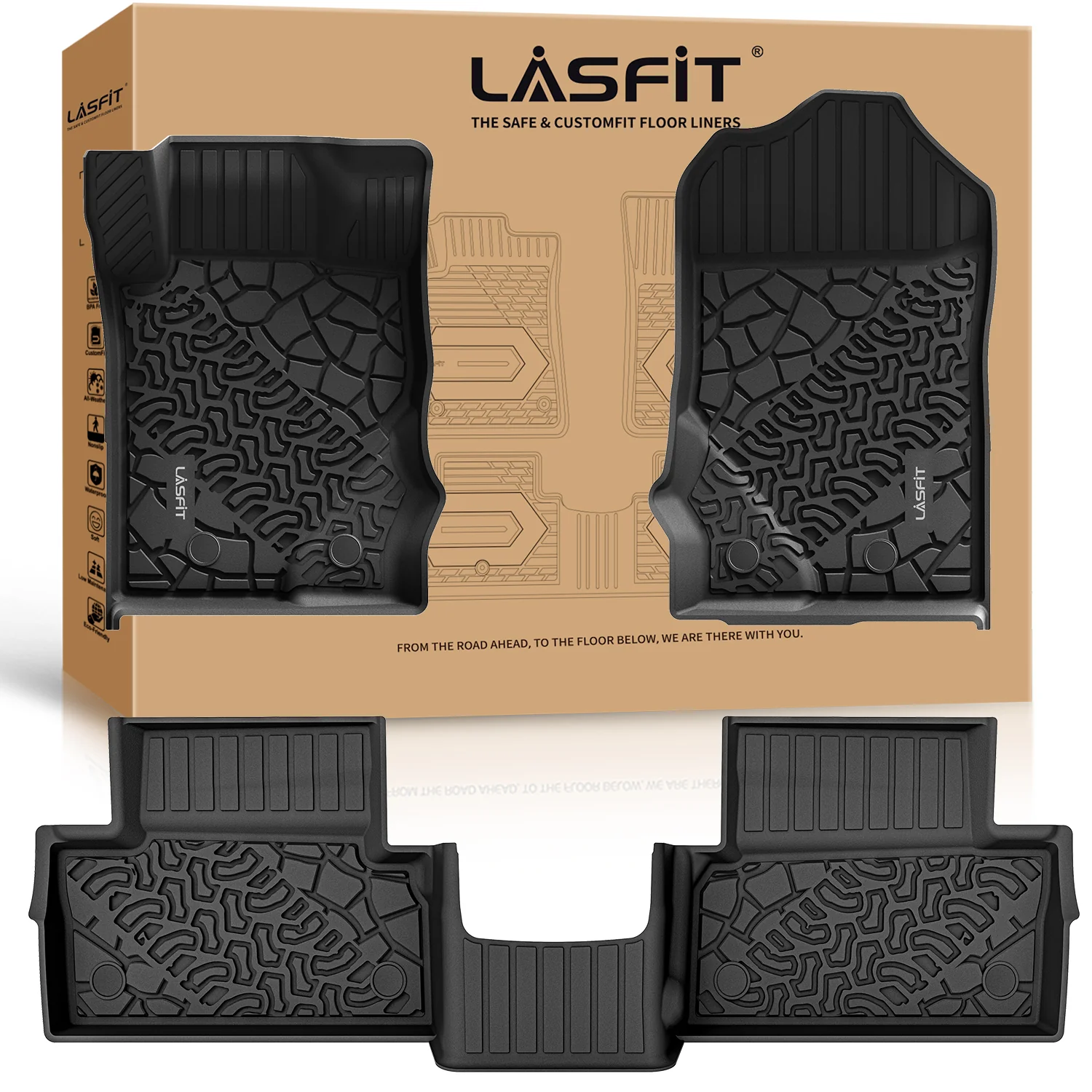 Fit for 2021-2026 Ford Bronco Custom Floor Mats or Cargo Mat, Not For Sport - Image 46