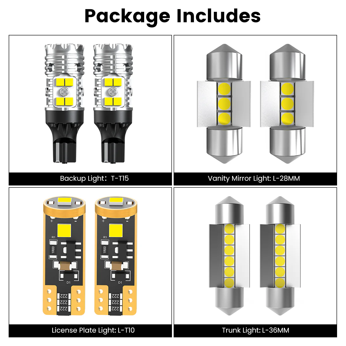 Fit for 2021-2023 Hyundai Santa Fe 1157 1156 921 LED Exterior Interior Lights - Image 4