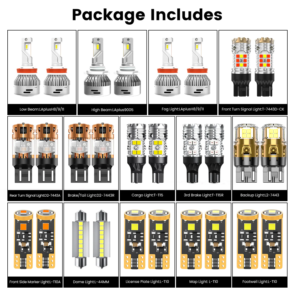 Fit for 2019-2024 Ram 1500 LED Bulbs Upgrade | Tested and Verified - Image 3