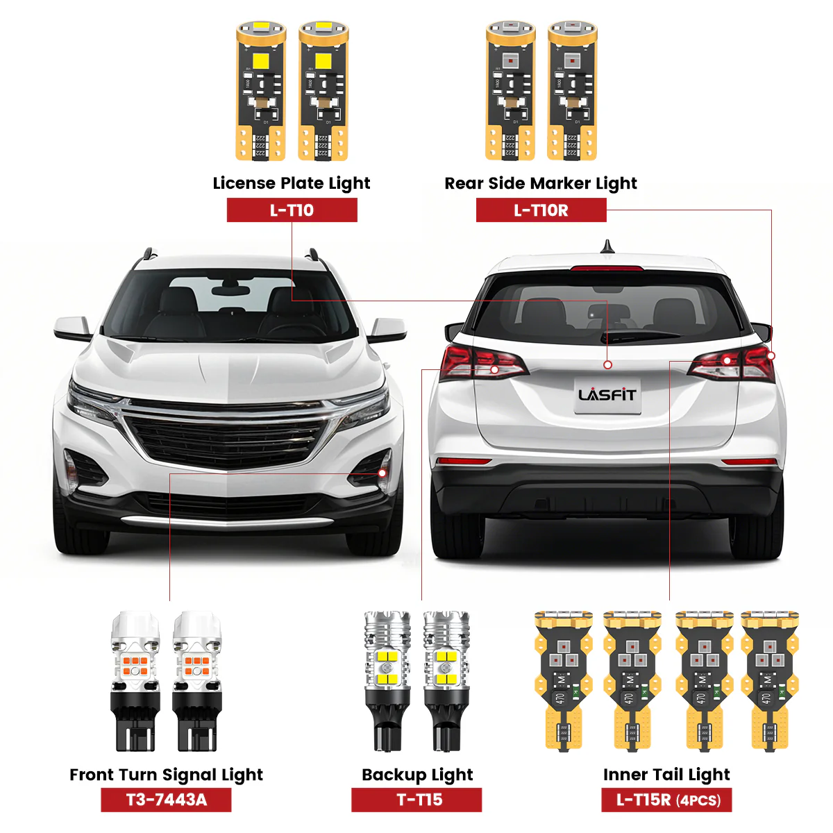 Fit for 2022-2024 Chevrolet Equinox 7443 921 168 LED Exterior Lights