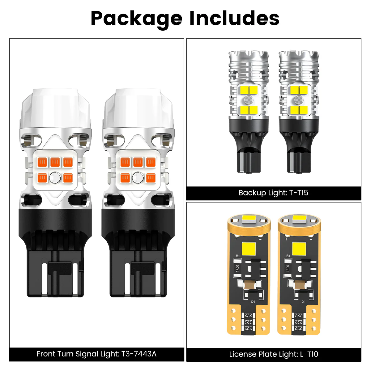Fit for 2022-2024 Chevrolet Equinox 7443 921 168 LED Exterior Lights - Image 3