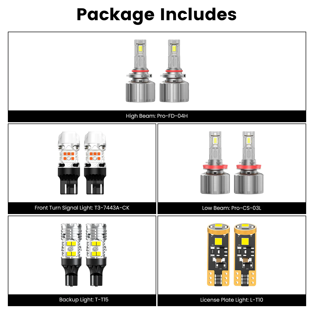 Custom Engineered for 2022 Chevrolet Silverado 1500 LTD LED Bulbs Upgrade - Image 9