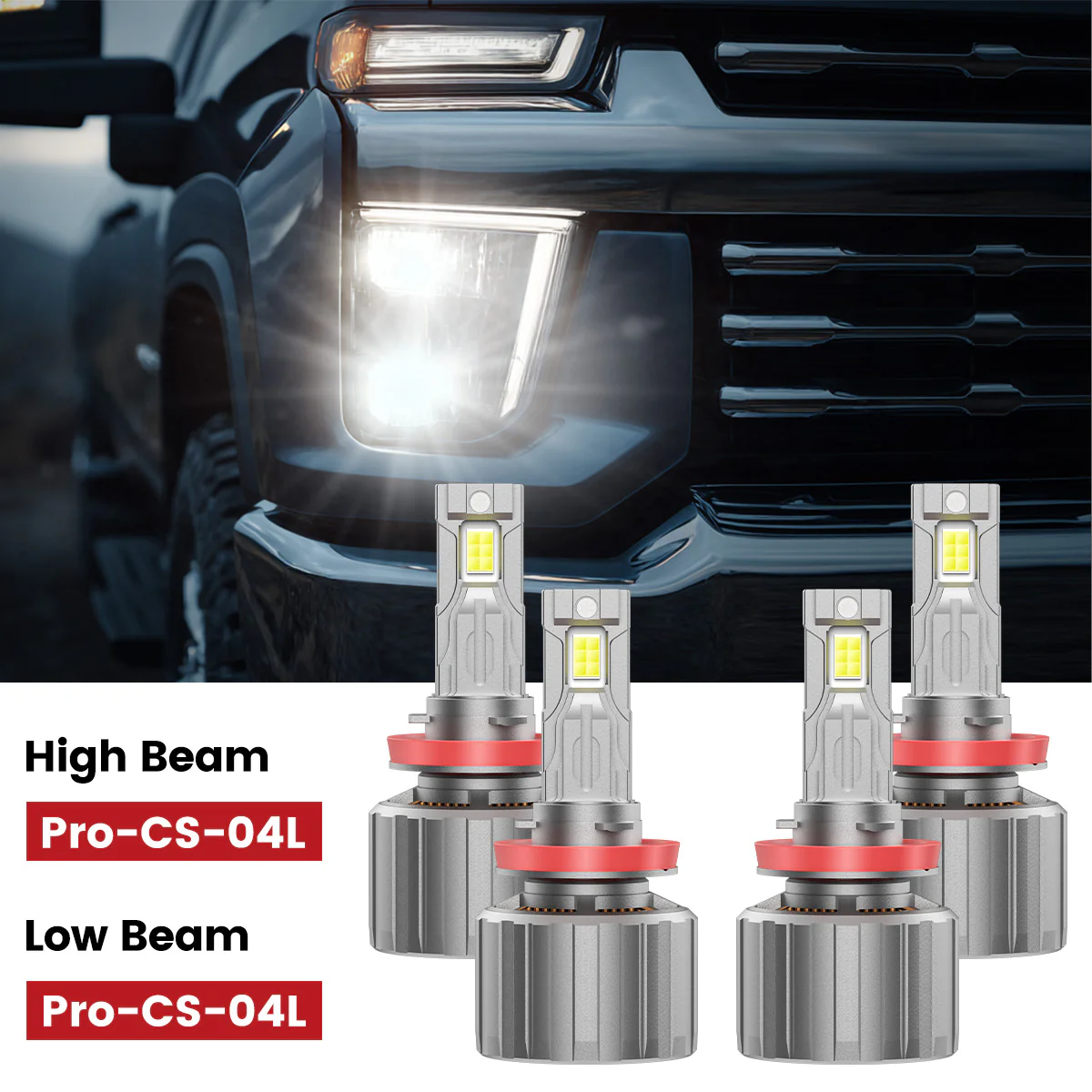 Custom Engineered for 2022-2026 Chevrolet Silverado 1500 WT Custom Trail Boss LED Bulbs Upgrade | Tested and Verified - Image 7