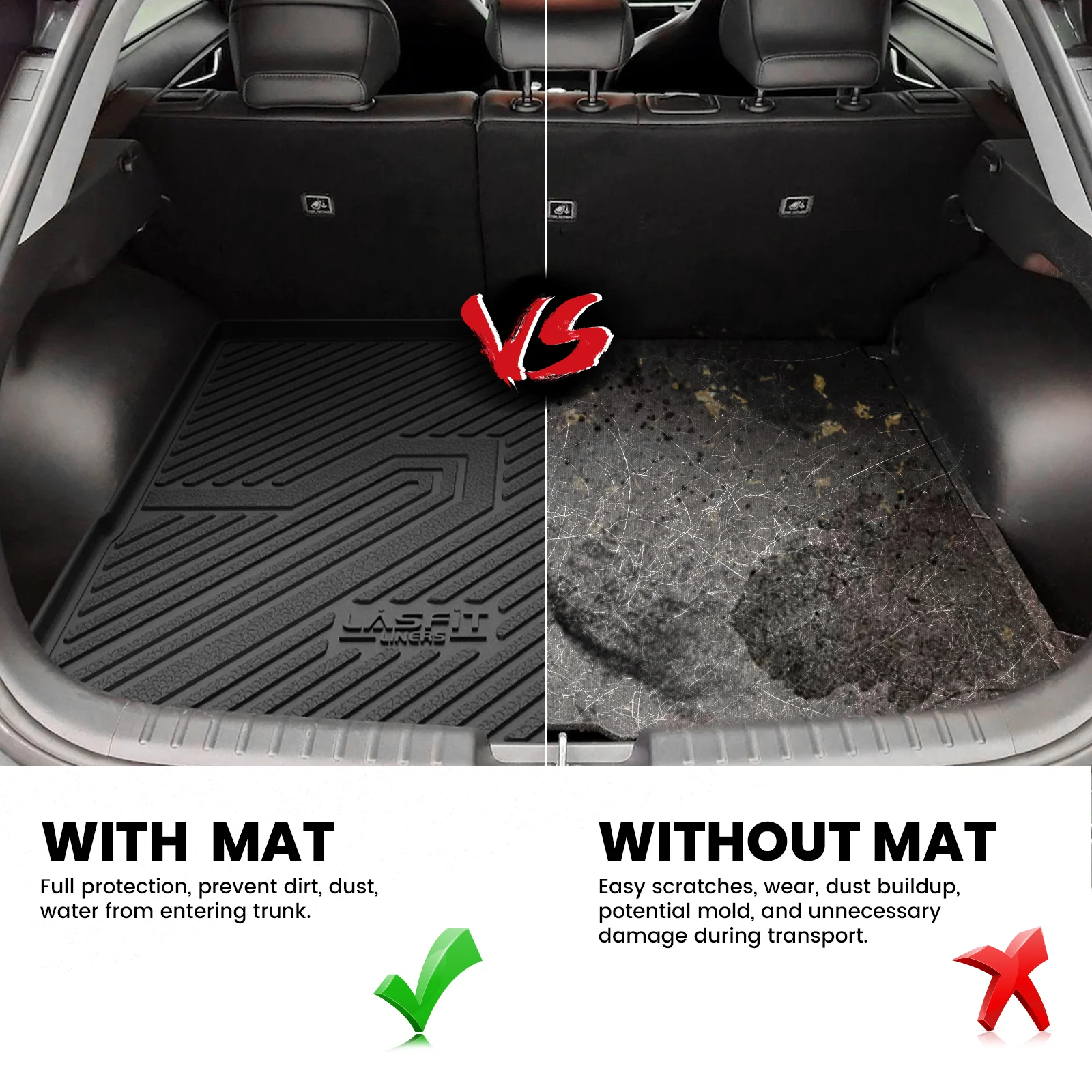 Fit for 2023-2025 Kia Niro EV Floor Mats or Cargo Mat, Not Fit PHEV or Without Optional Dual Level Cargo Board - Image 13