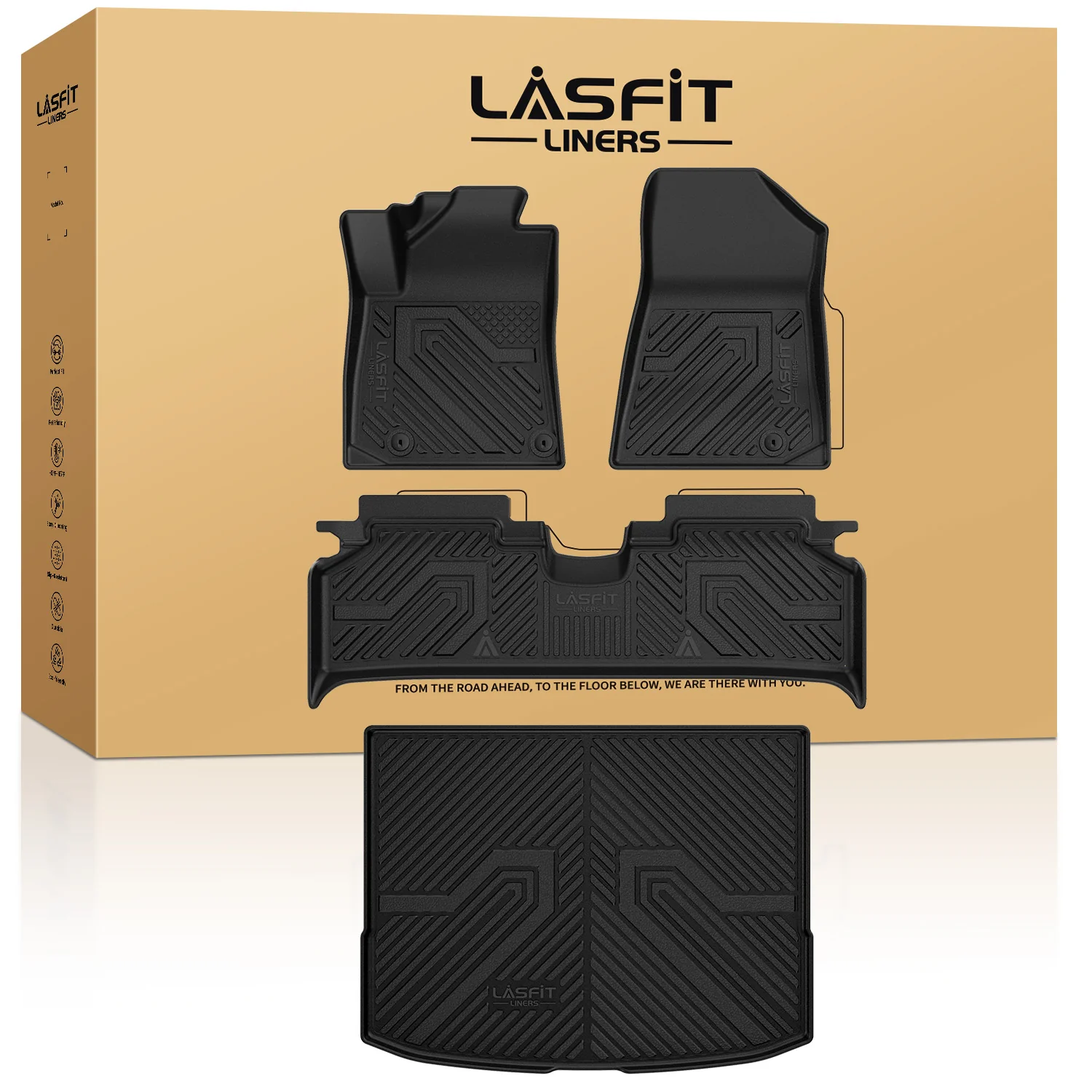 Fit for 2023-2025 Kia Niro EV Floor Mats or Cargo Mat, Not Fit PHEV or Without Optional Dual Level Cargo Board - Image 9