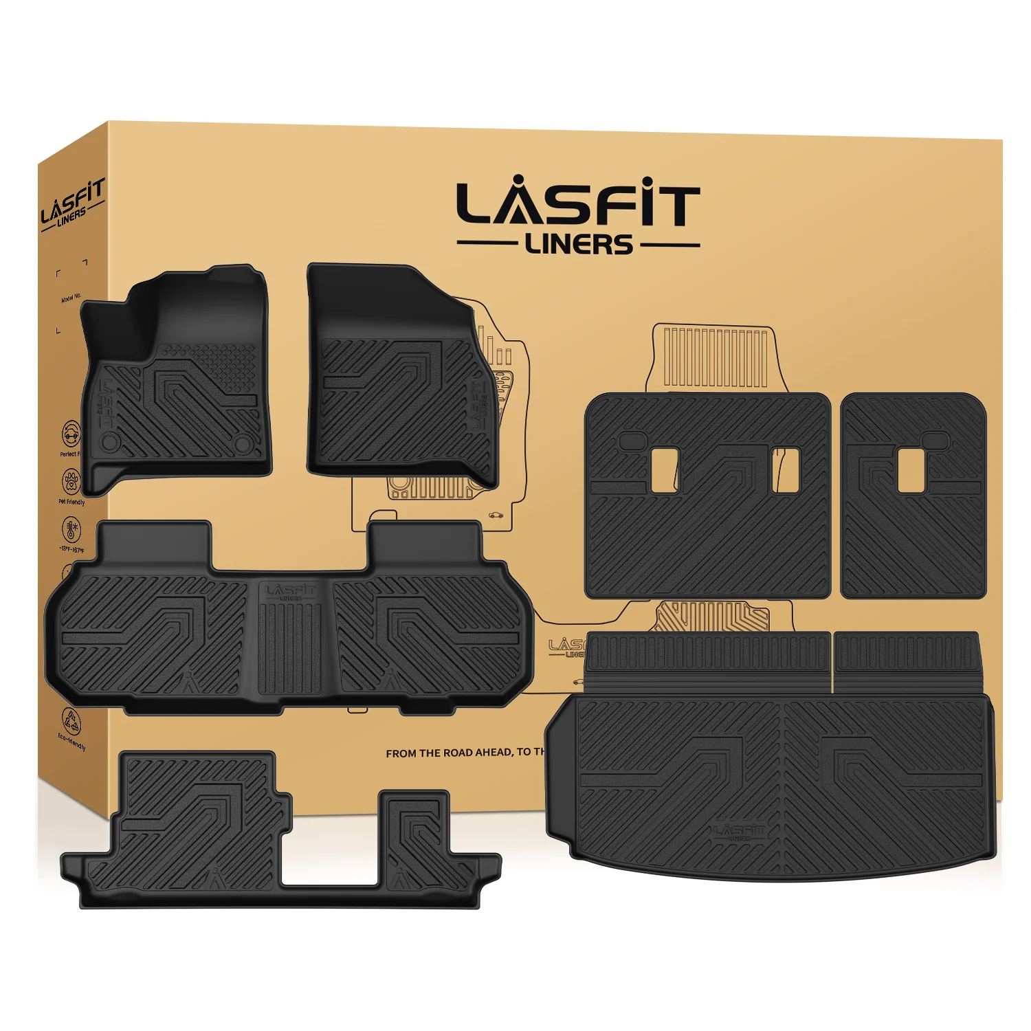 Fit for 2024-2026 GMC Acadia Floor Mats or Seatback & Cargo Mat - Image 36